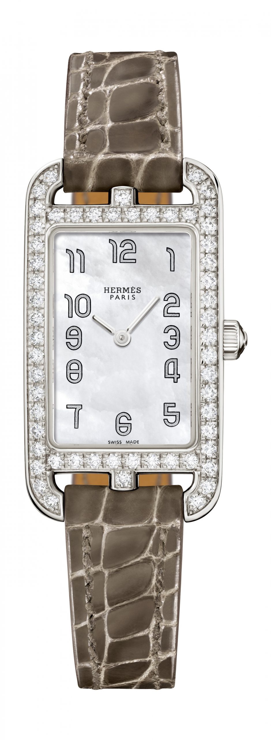 Hermès Nantucket PM luxury timepiece - detailed view