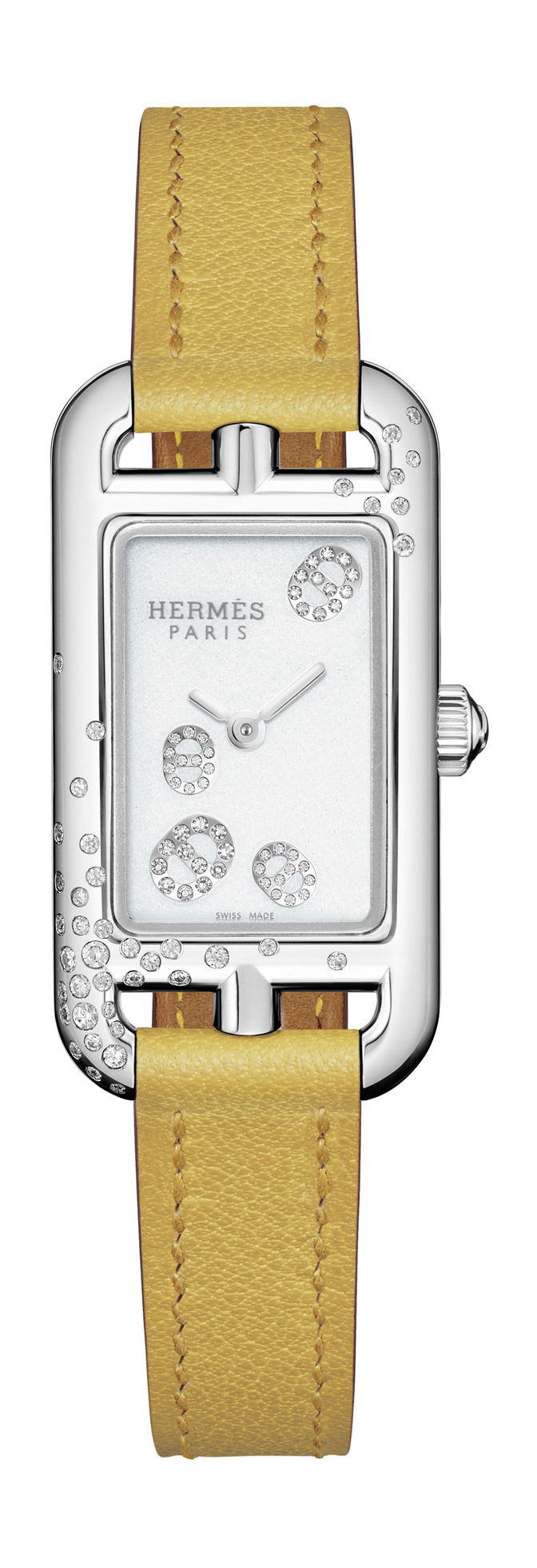 Hermès Nantucket “Sprinkling of Anchor Chain” setting luxury timepiece - detailed view