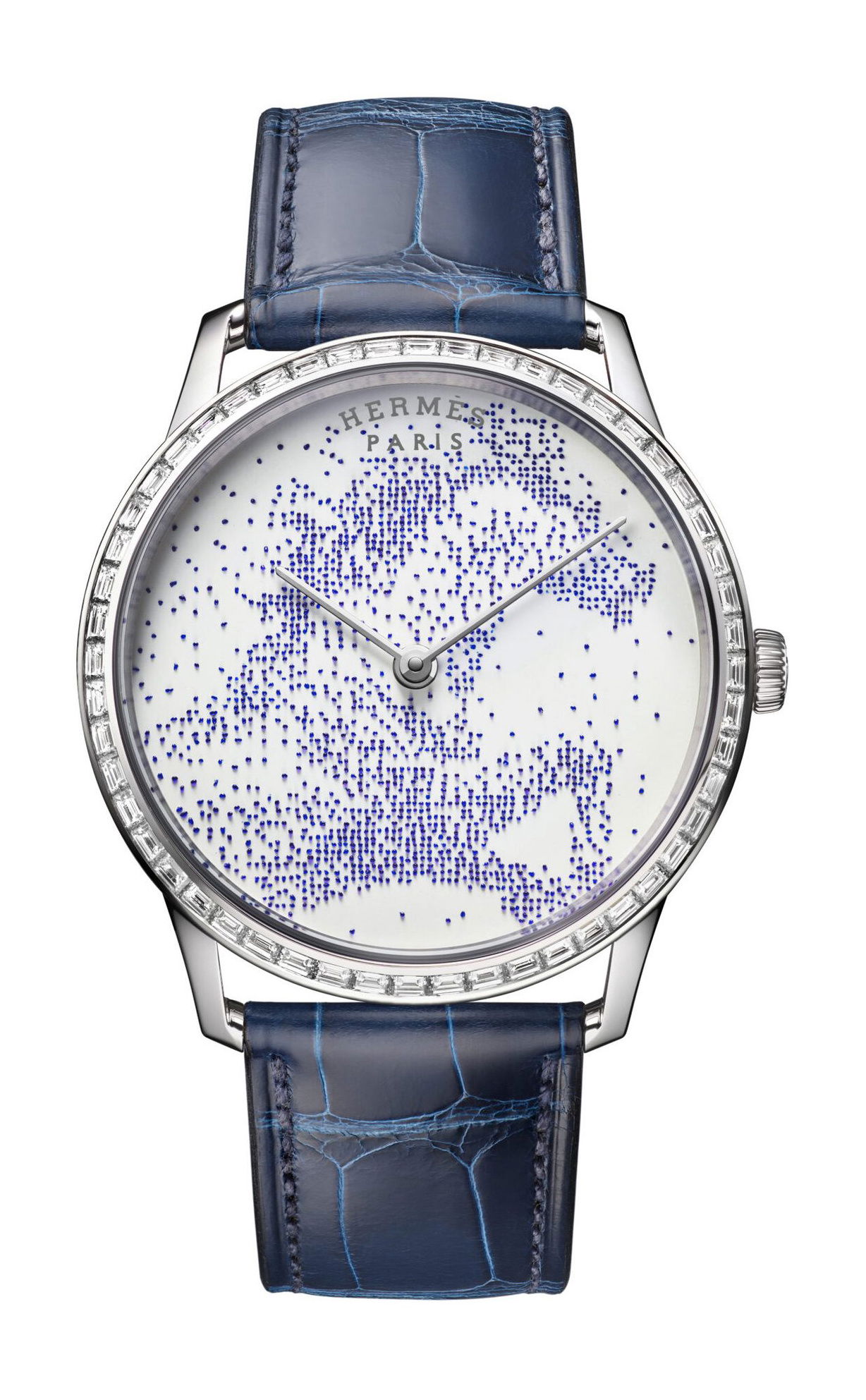 Hermès Slim d’Hermés Cheval de Légende luxury timepiece - detailed view