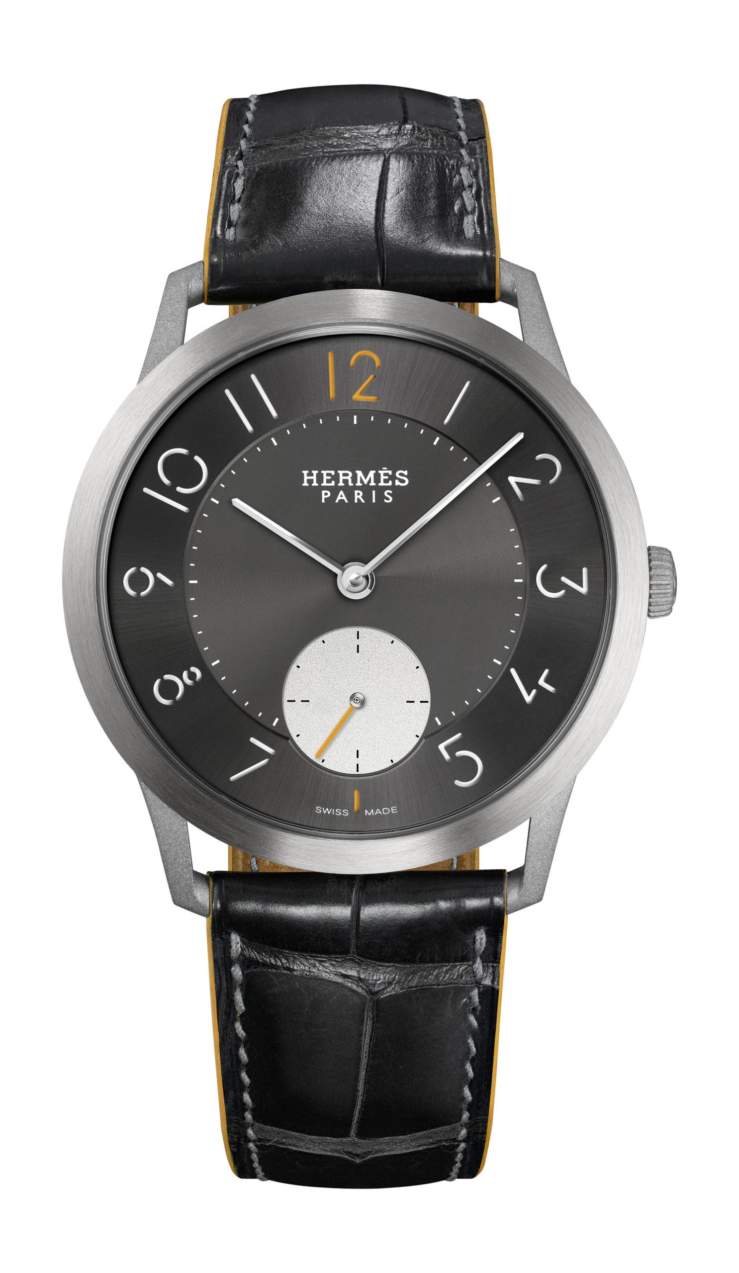 Hermès Slim d’Hermès Titane luxury timepiece - detailed view