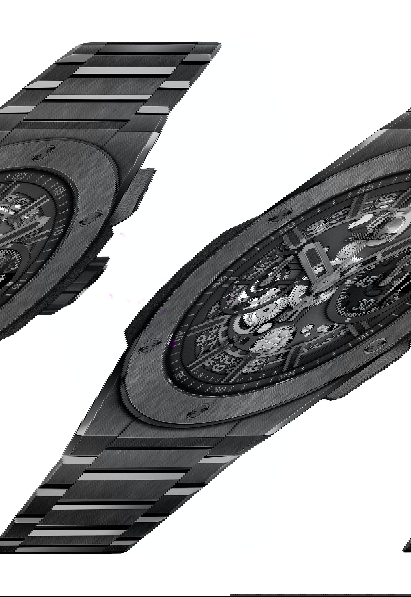 Hublot Big Bang Integral All Black luxury timepiece - detailed view