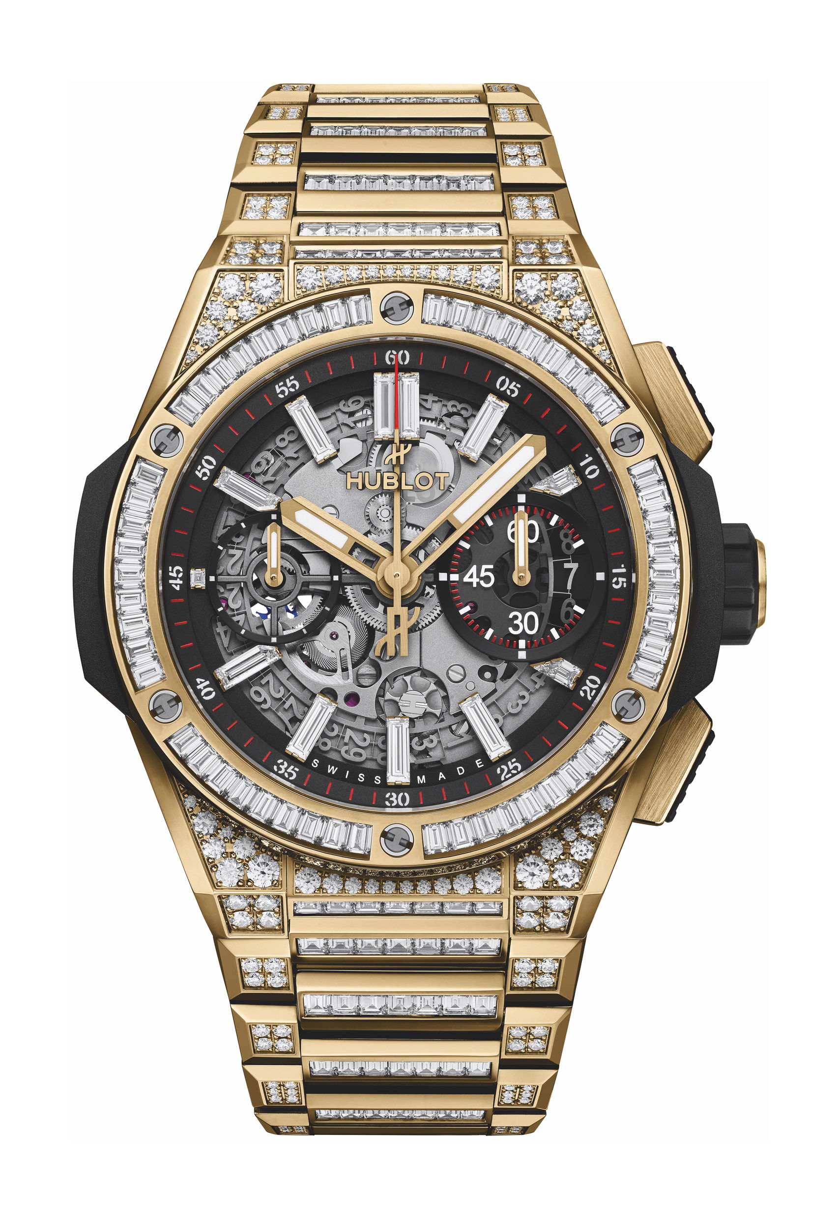 Hublot Big Bang Integral Yellow Gold Jewellery luxury timepiece - detailed view