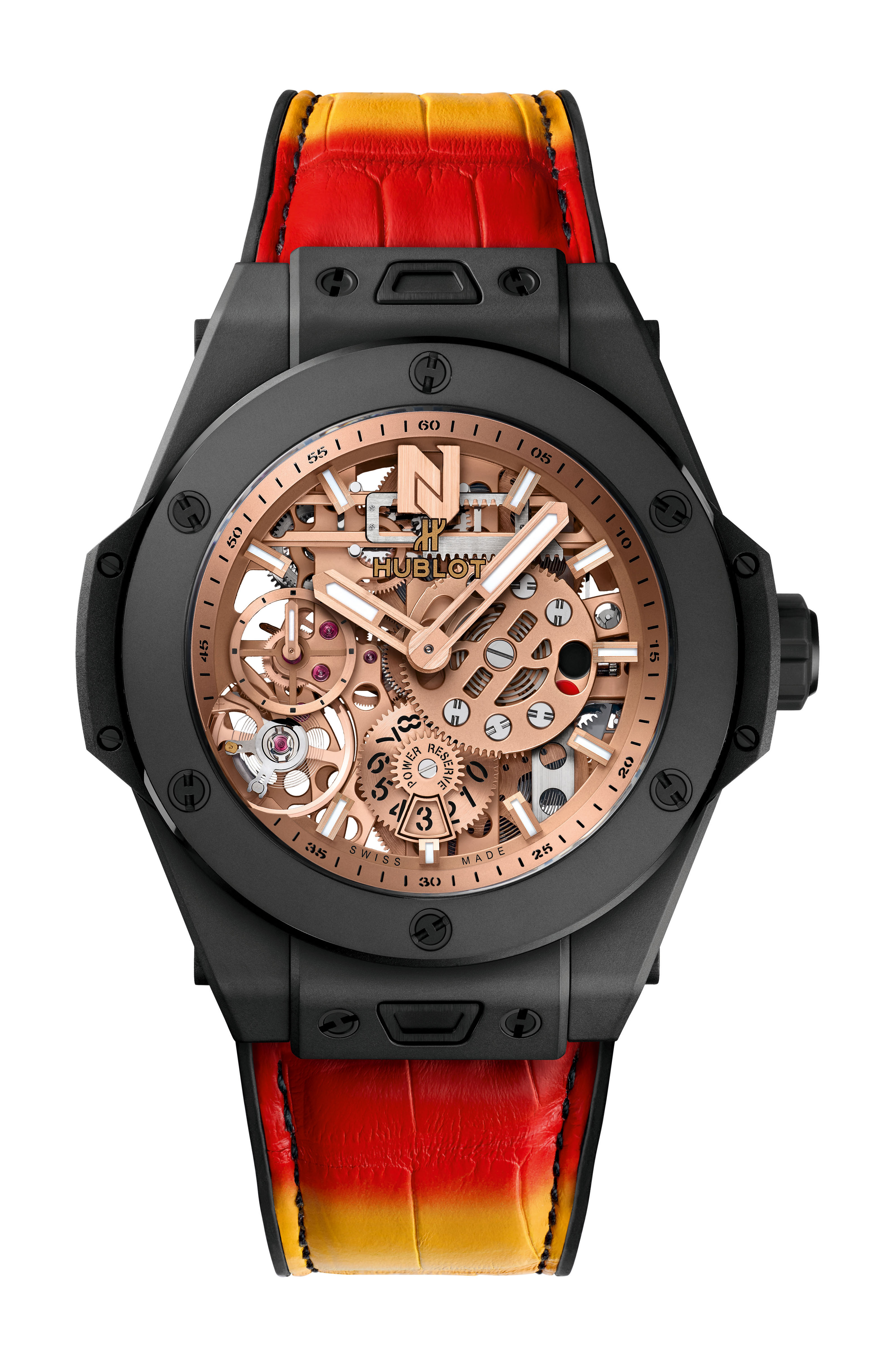 Hublot Big Bang MECA-10 “Nicky Jam” Ceramic luxury timepiece - detailed view