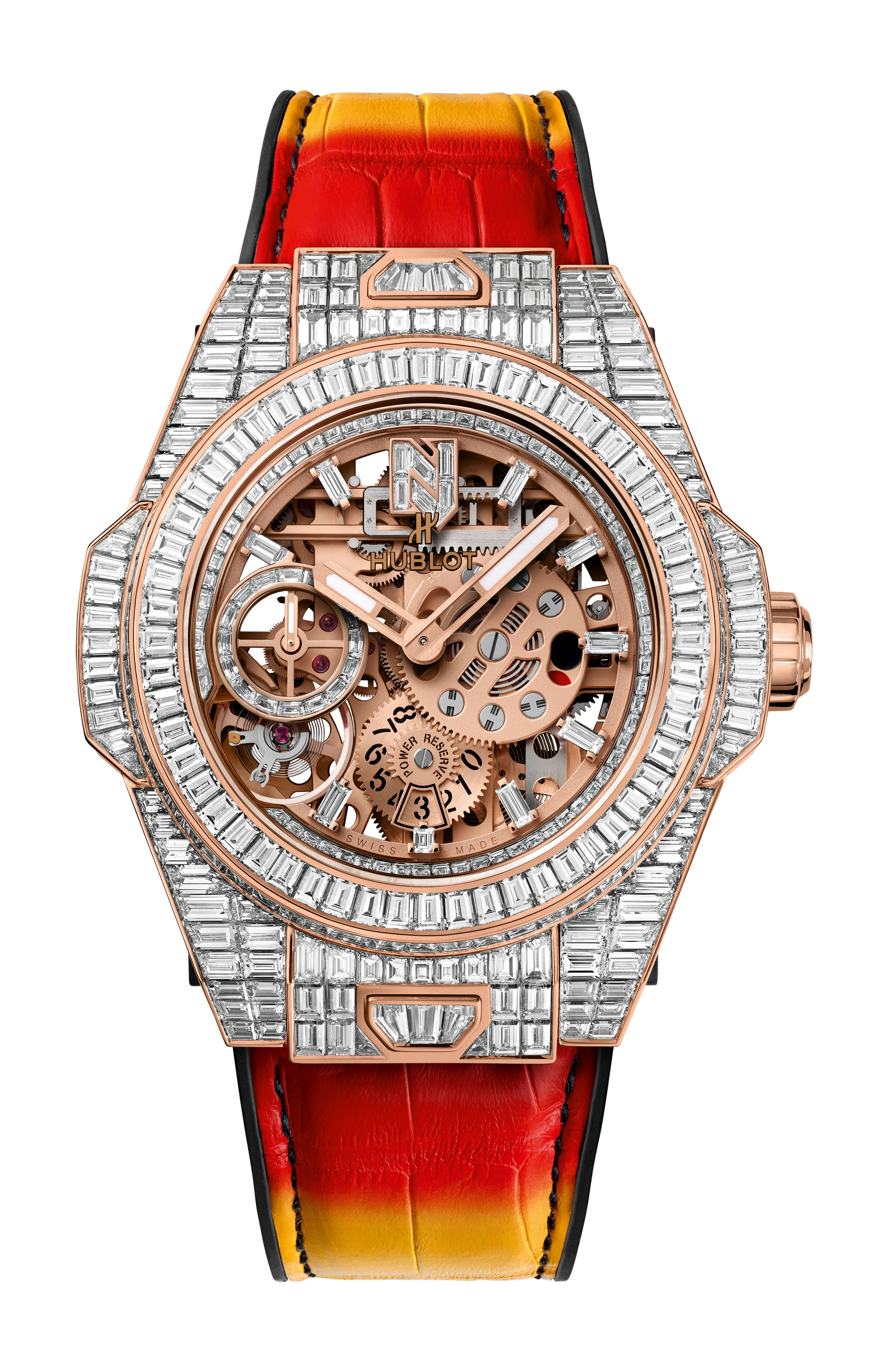 Hublot Big Bang MECA-10 “Nicky Jam” High Jewellery luxury timepiece - detailed view