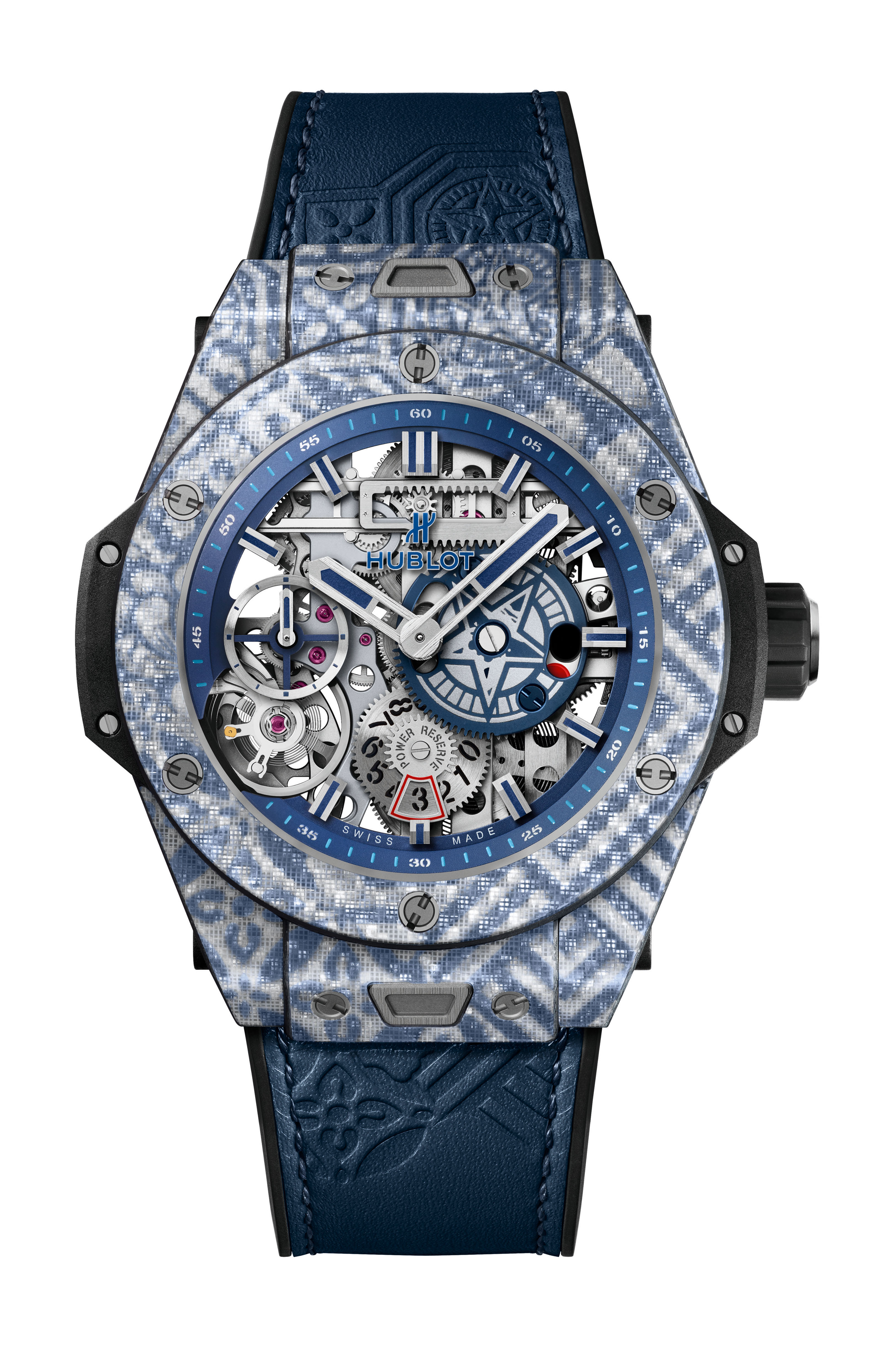 Hublot Big Bang MECA-10 Shepard Fairey Blue luxury timepiece - detailed view