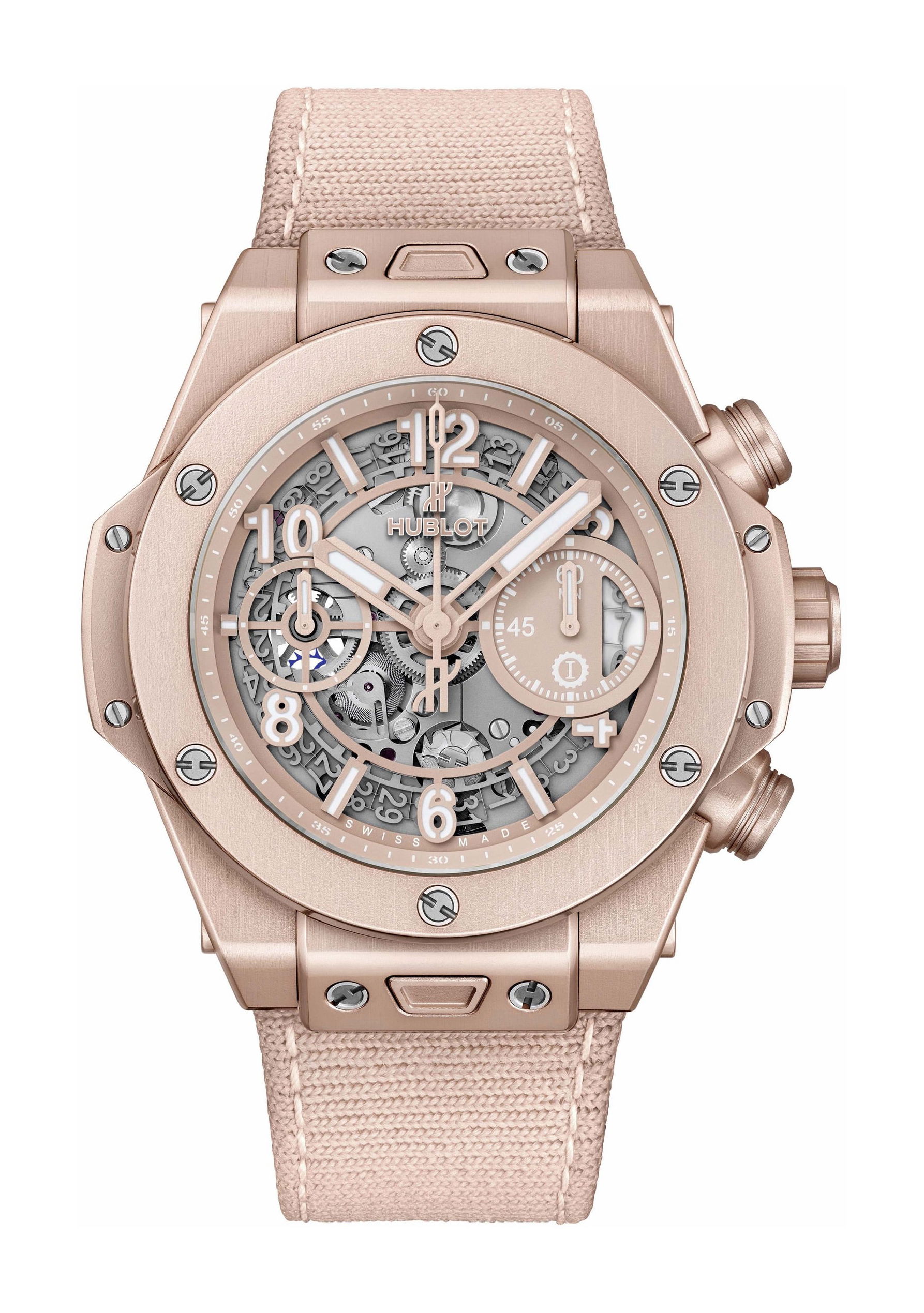 Hublot Big Bang Millennial Pink luxury timepiece - detailed view