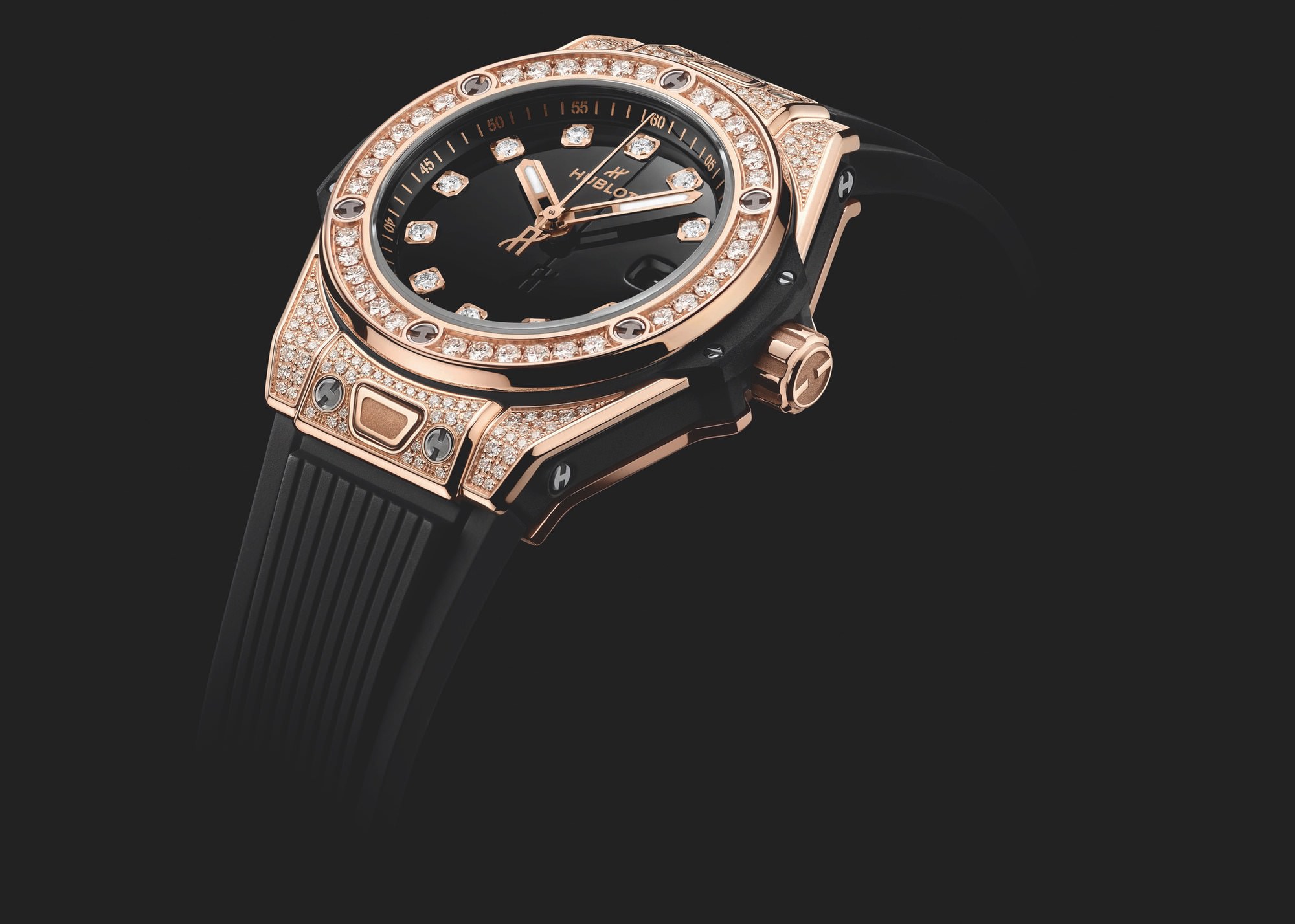 Hublot Big Bang One Click King Gold Pave - View 2