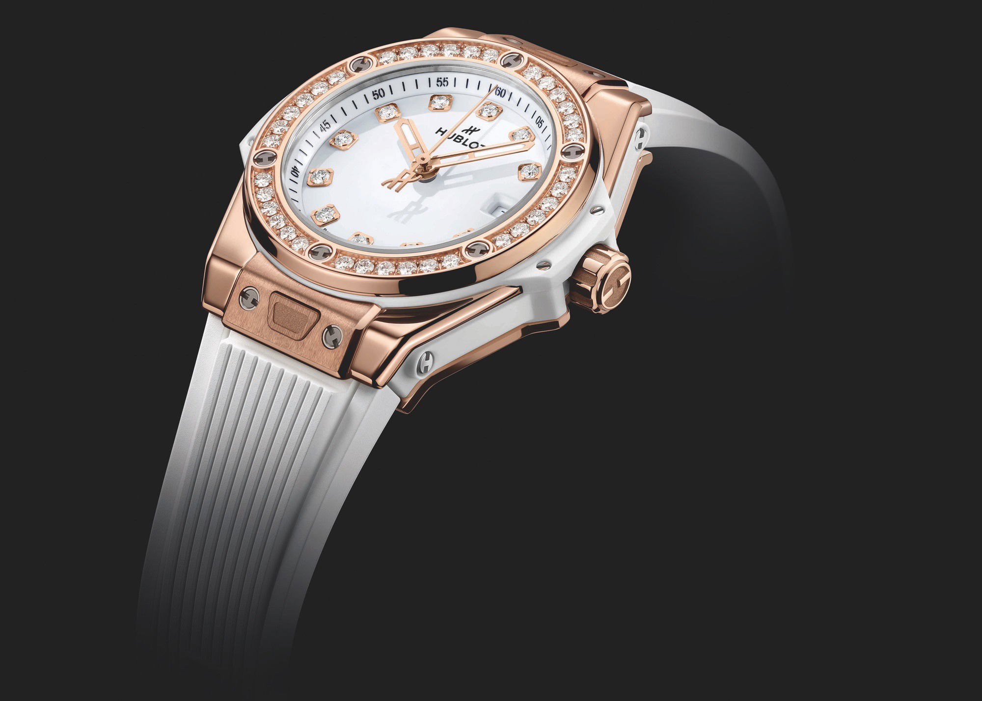 Hublot Big Bang One Click King Gold White Diamonds - View 2
