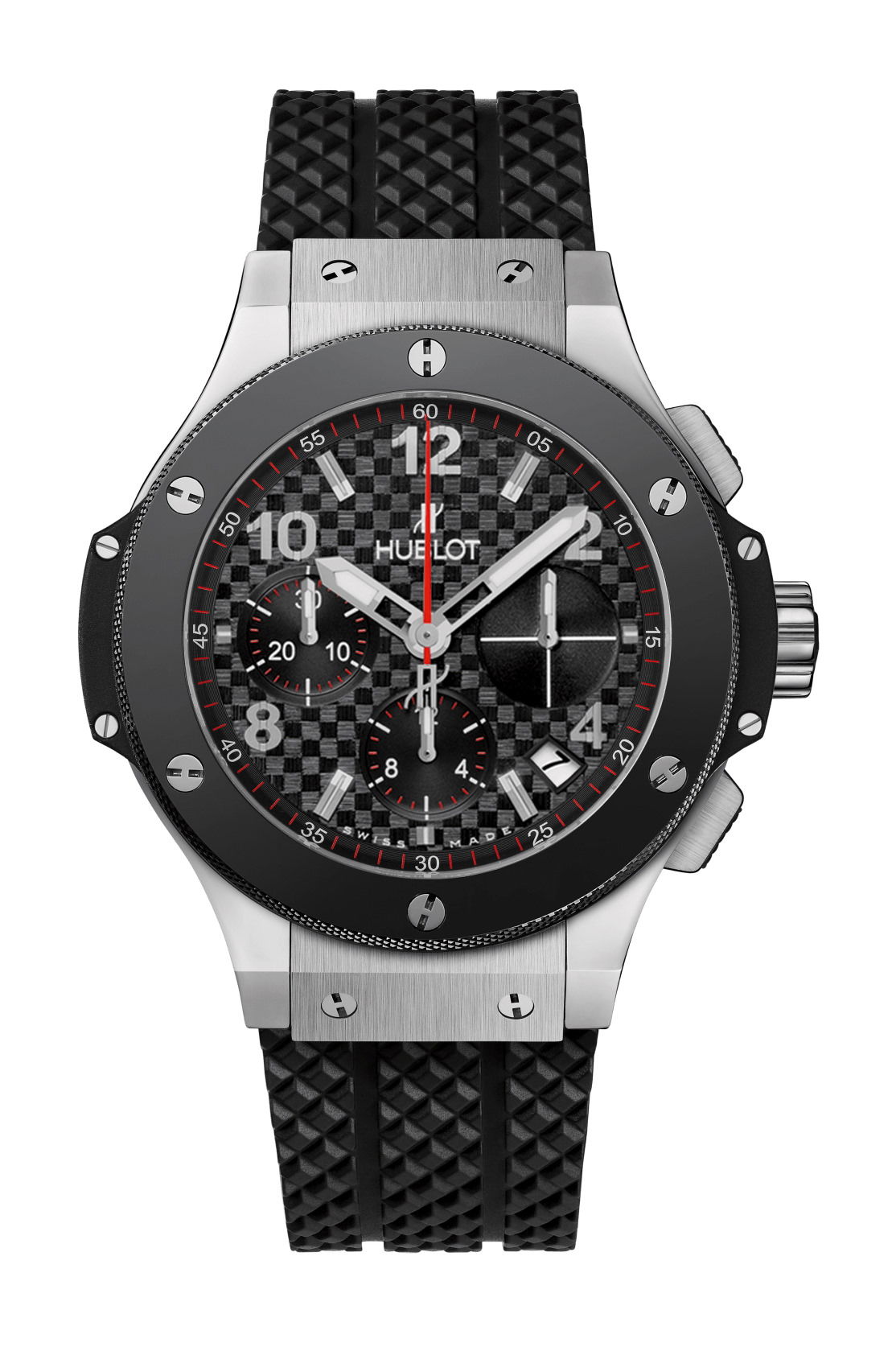 Hublot Big Bang Original Steel Ceramic luxury timepiece - detailed view