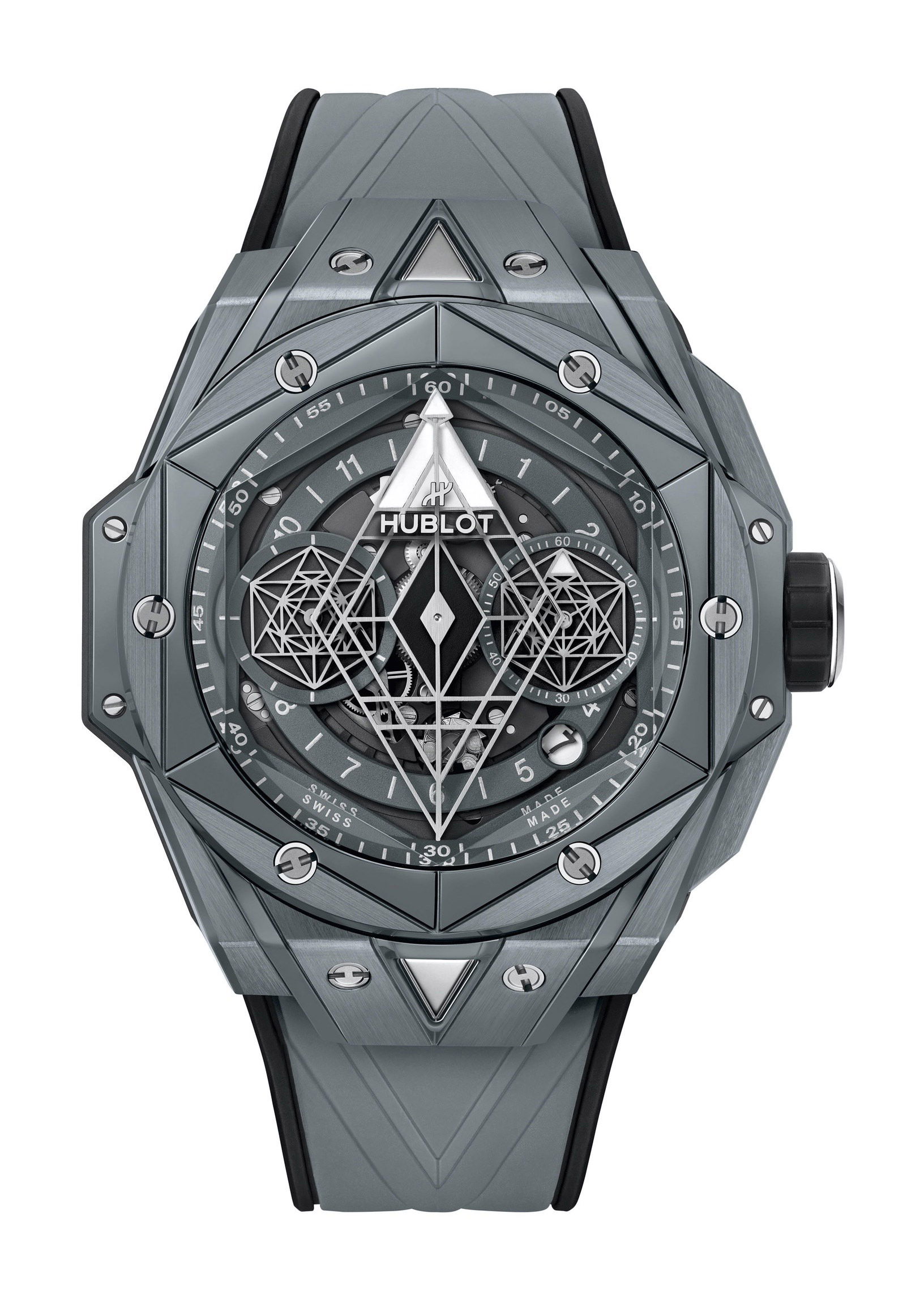 Hublot Big Bang Sang Bleu II luxury timepiece - detailed view