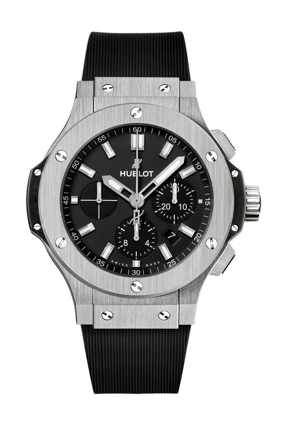 Hublot Big Bang Steel luxury timepiece - detailed view