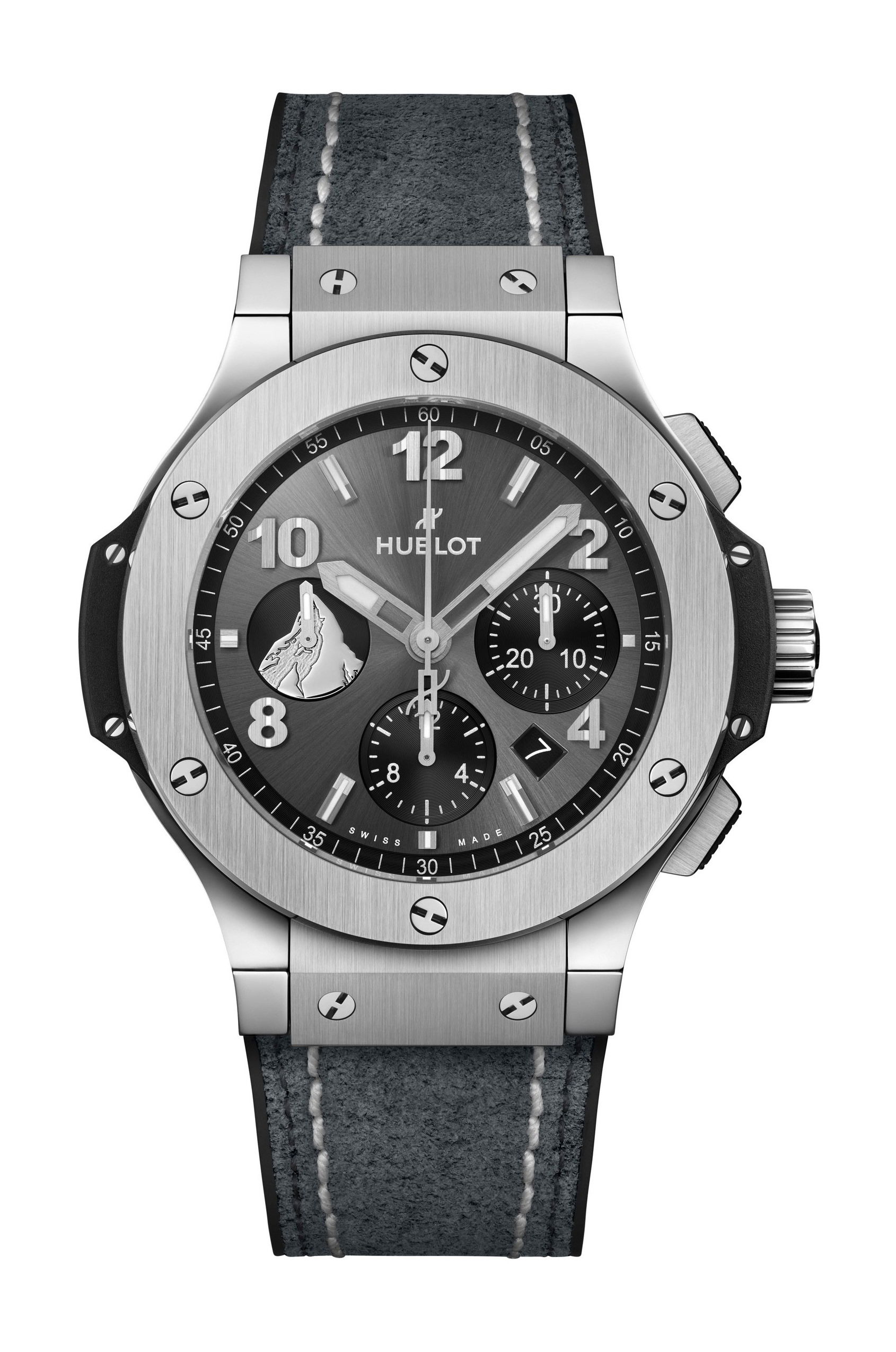 Hublot Big Bang Steel Zermatt luxury timepiece - detailed view