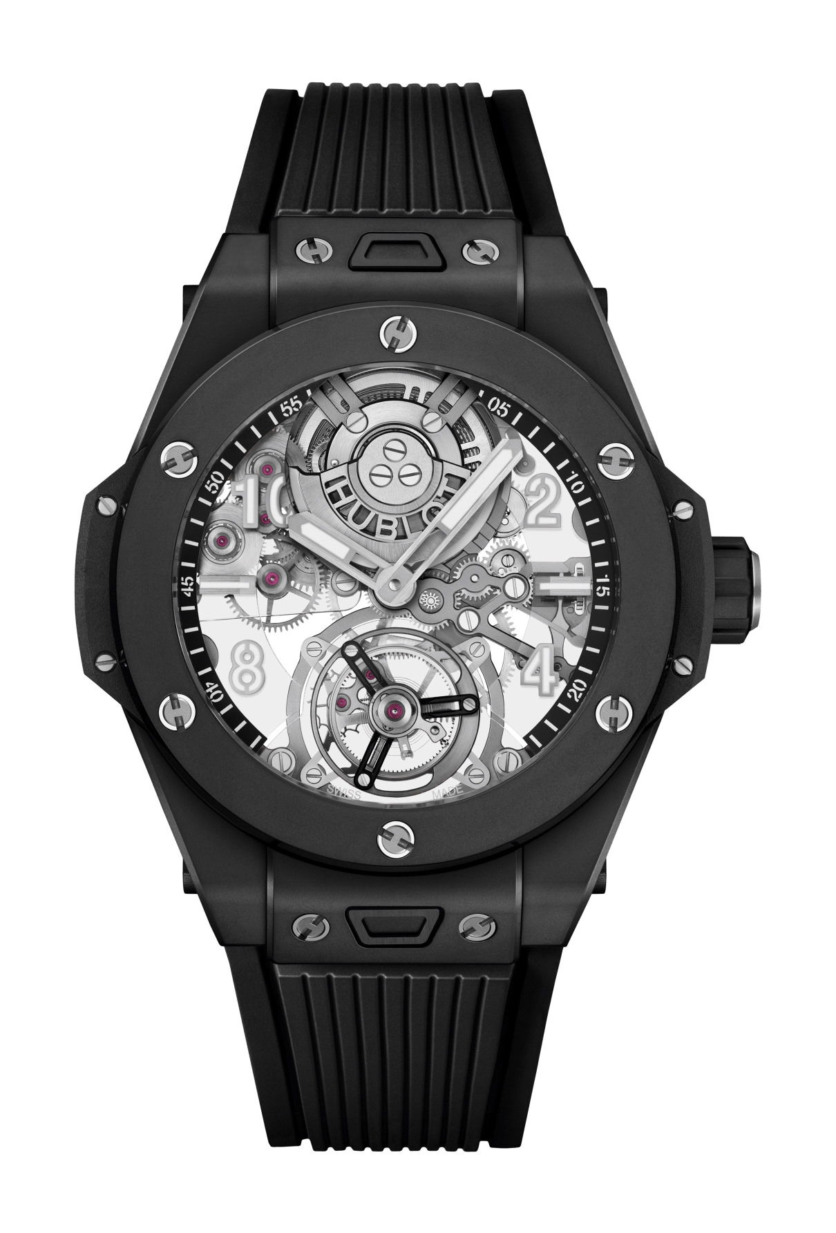 Hublot Big Bang Tourbillon Automatic Black Magic luxury timepiece - detailed view