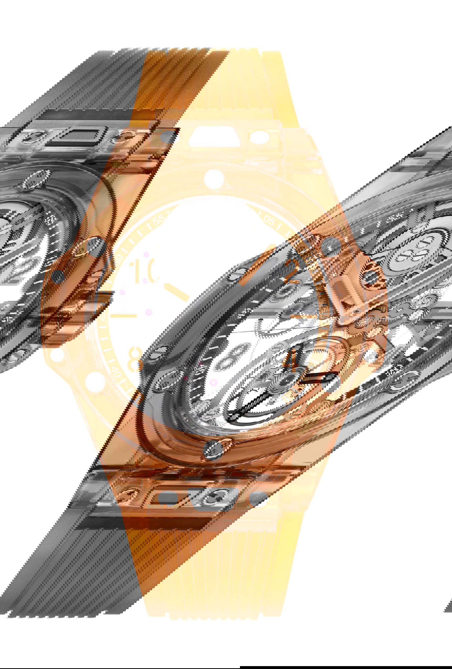 Hublot Big Bang Tourbillon Automatic Orange Sapphire luxury timepiece - detailed view
