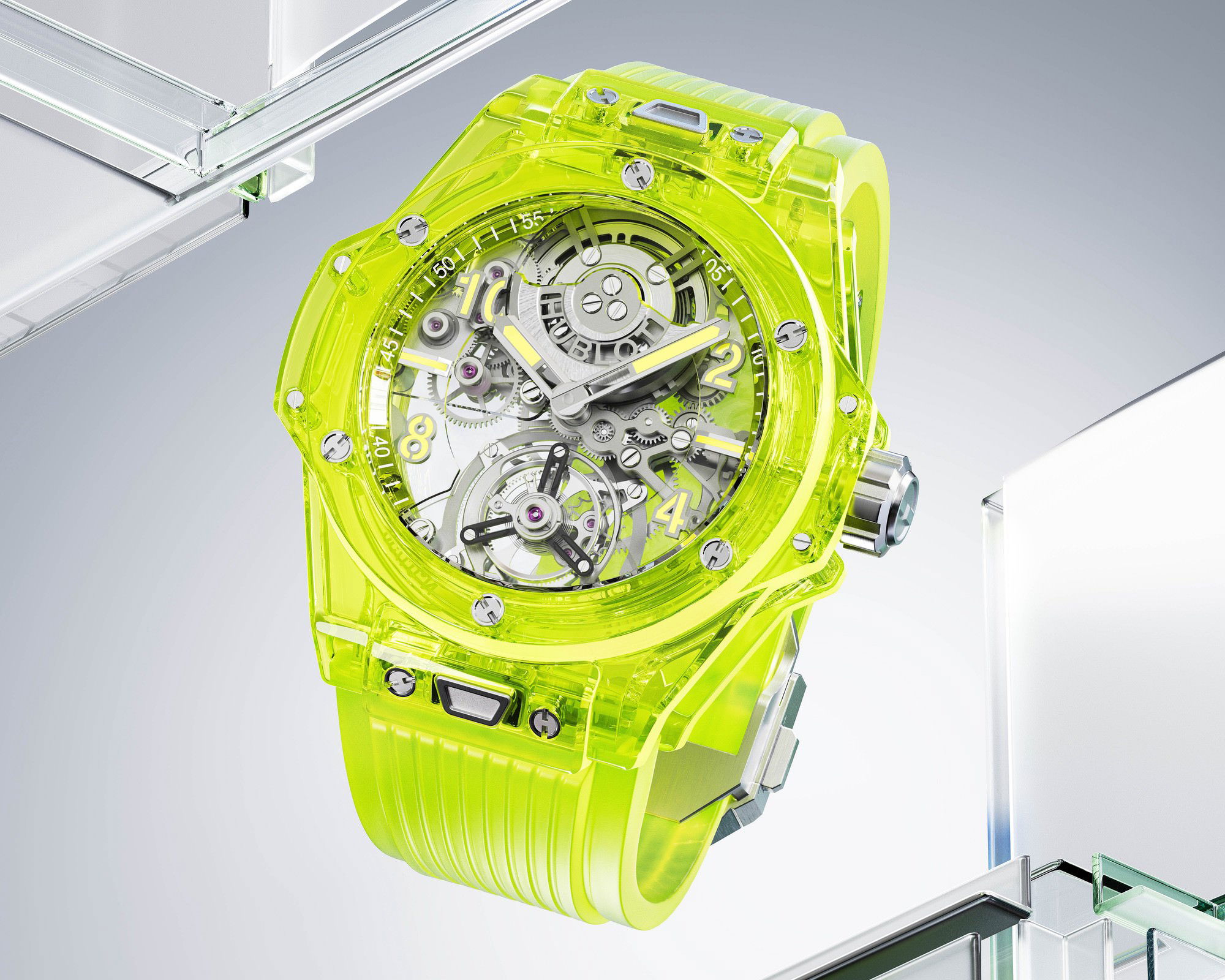 Hublot Big Bang Tourbillon Saxem Yellow Neon - View 2