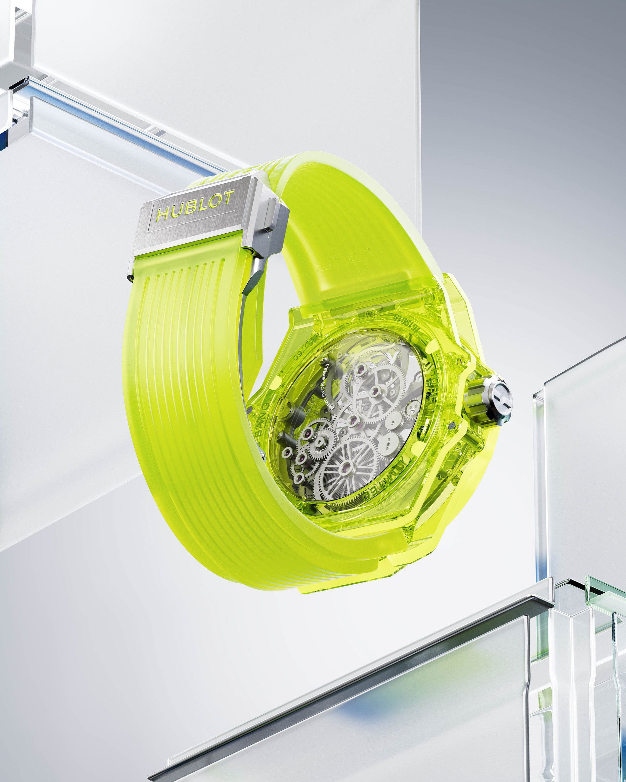 Hublot Big Bang Tourbillon Saxem Yellow Neon - View 3