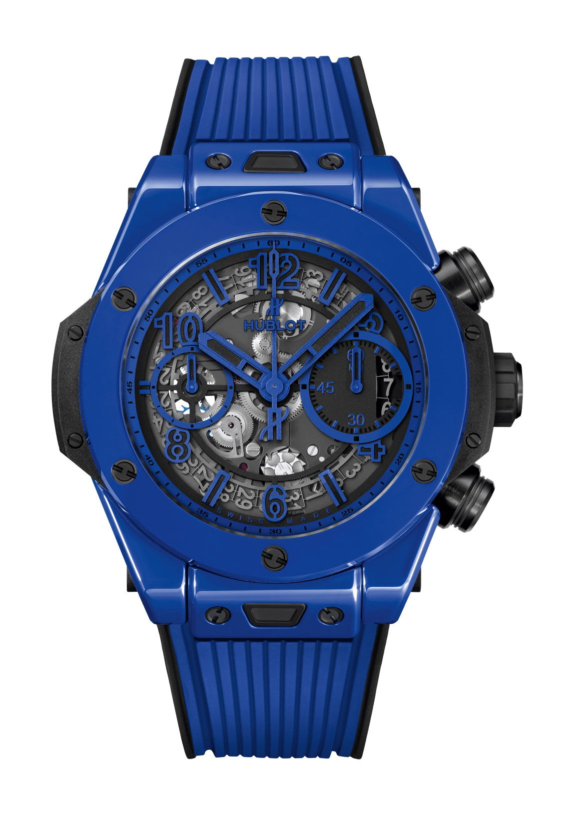 Hublot Big Bang Unico Blue Magic luxury timepiece - detailed view