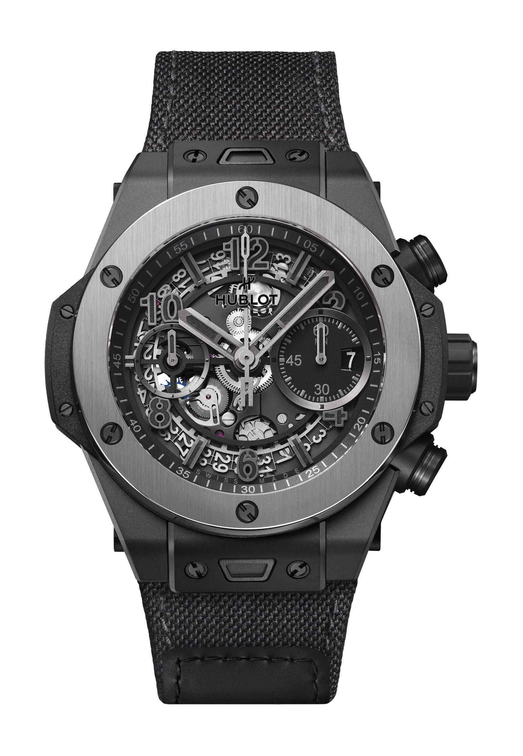 Hublot Big Bang Unico Ice Bang luxury timepiece - detailed view