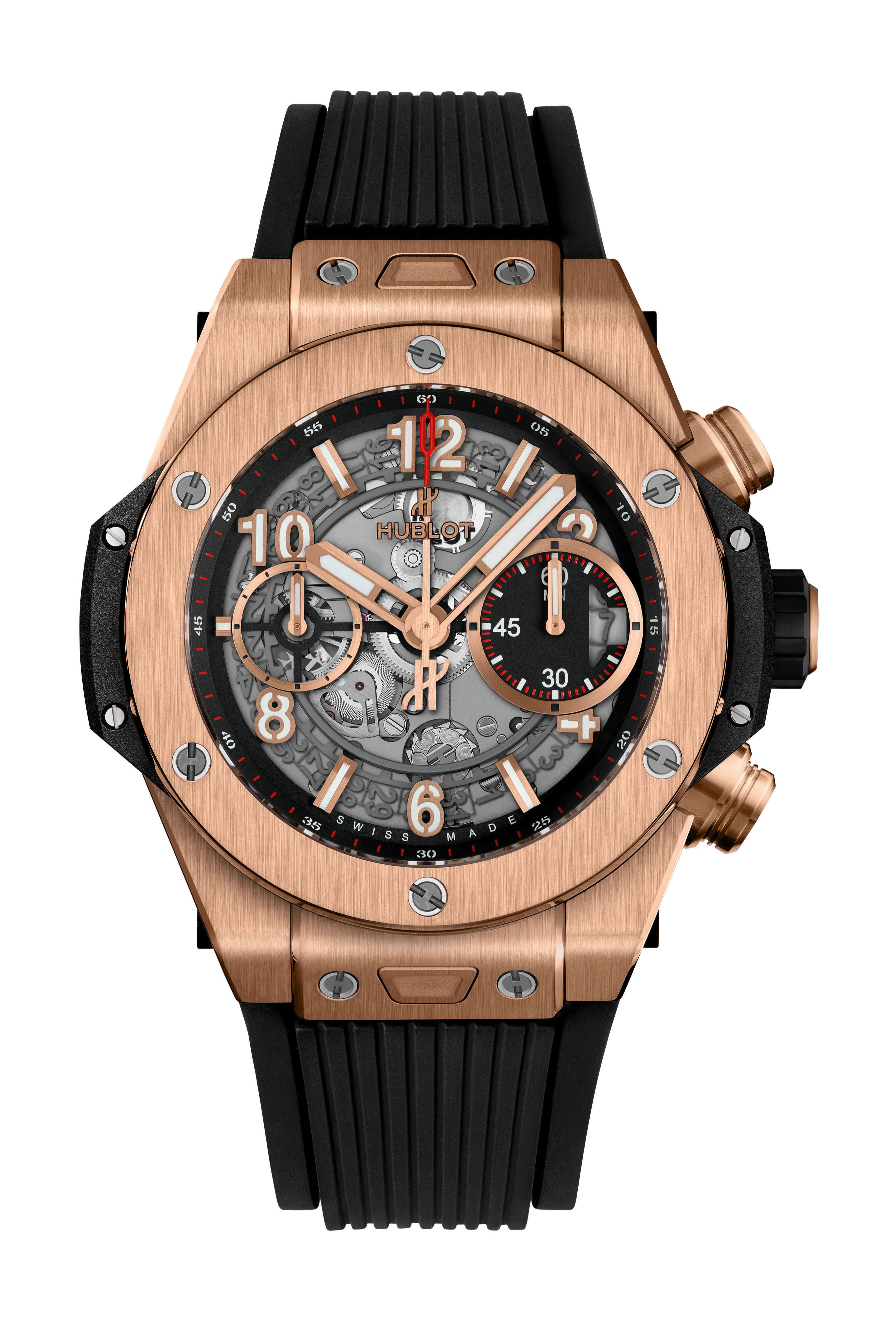 Hublot Big Bang Unico King Gold luxury timepiece - detailed view