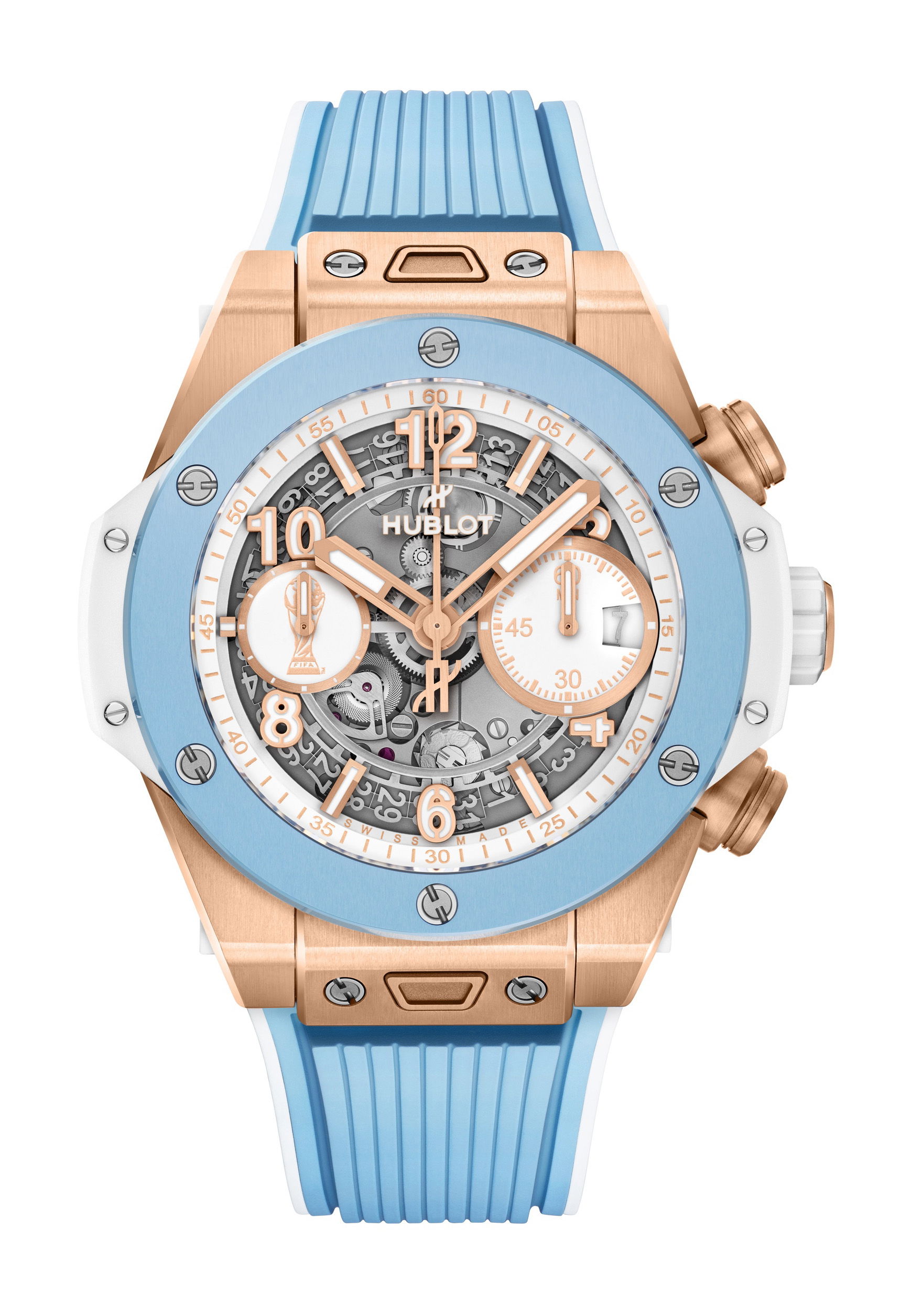 Hublot Big Bang Unico King Gold Asociacion del Futbol Argentino luxury timepiece - detailed view