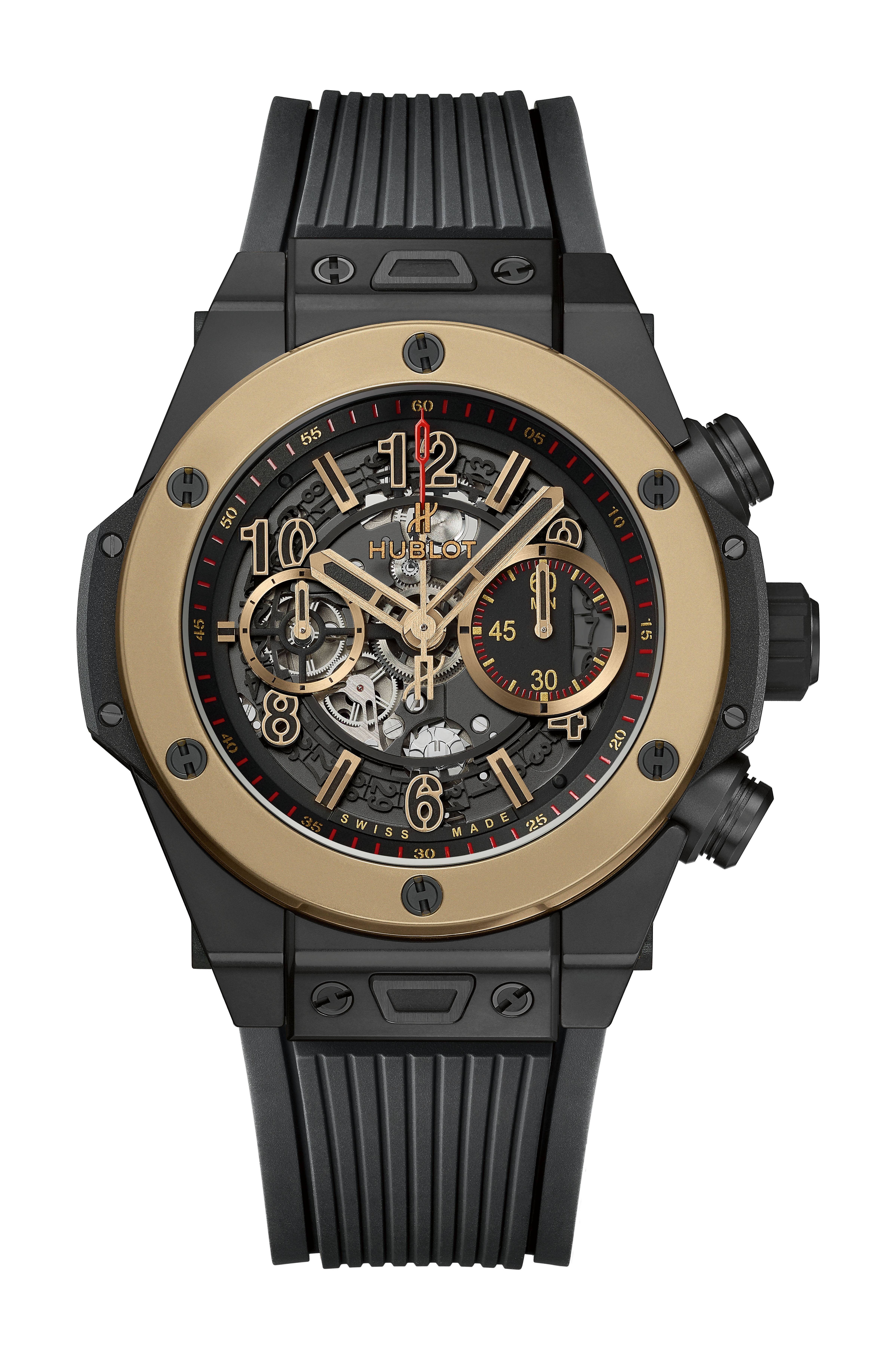 Hublot Big Bang Unico Magic Gold luxury timepiece - detailed view