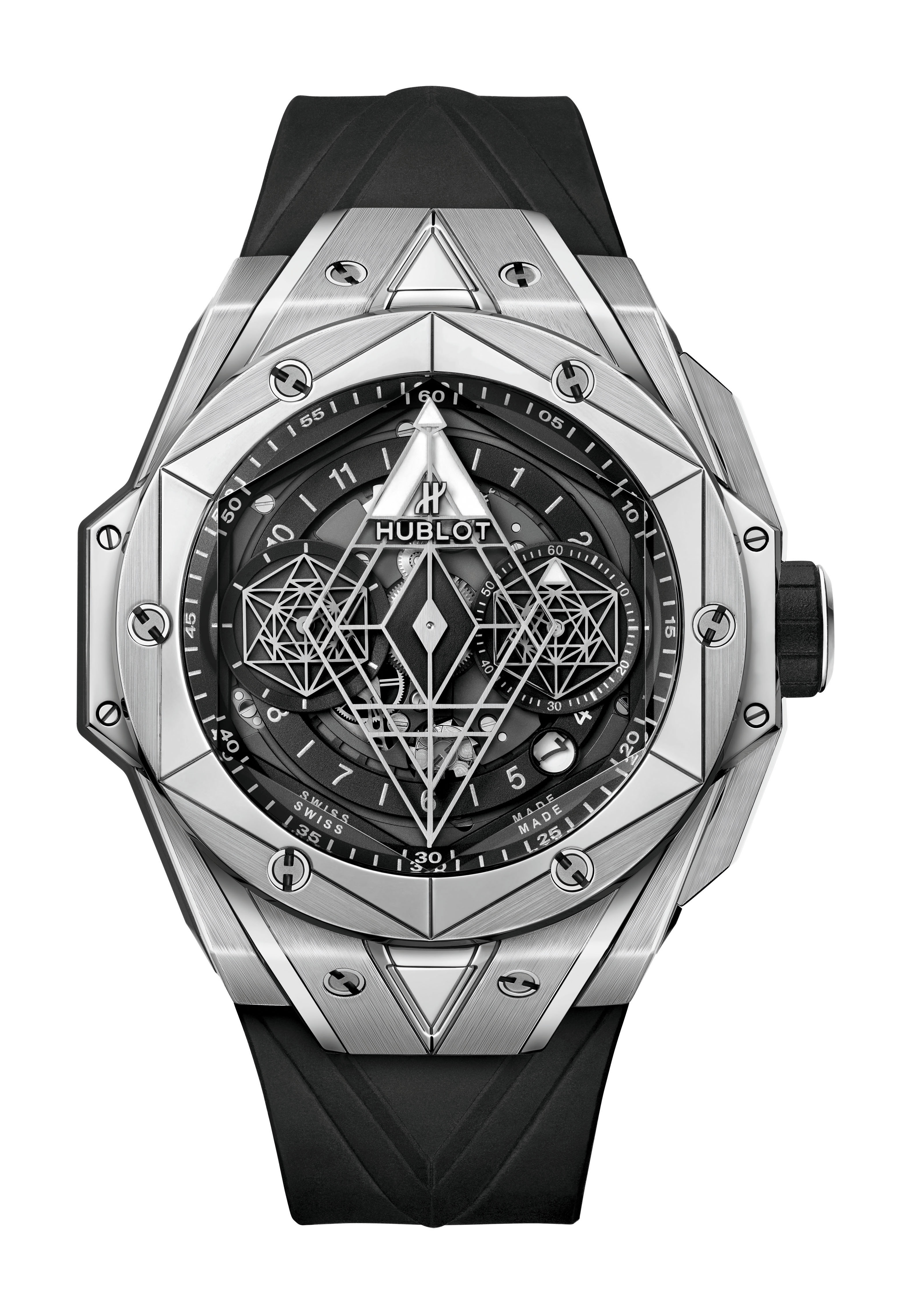 Hublot Big Bang Unico Sang Bleu II Titanium luxury timepiece - detailed view