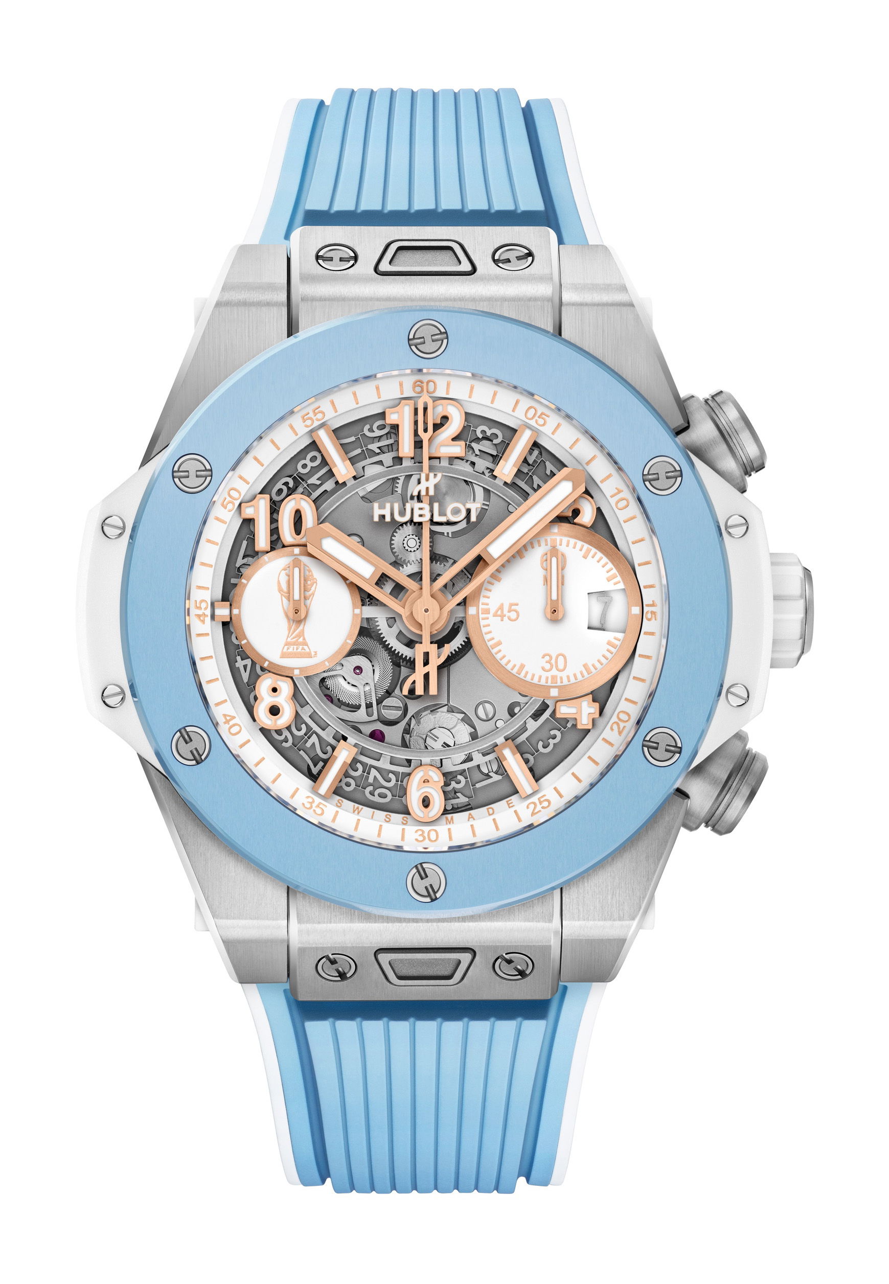 Hublot Big Bang Unico Titanium Asociacion del Futbol Argentino luxury timepiece - detailed view