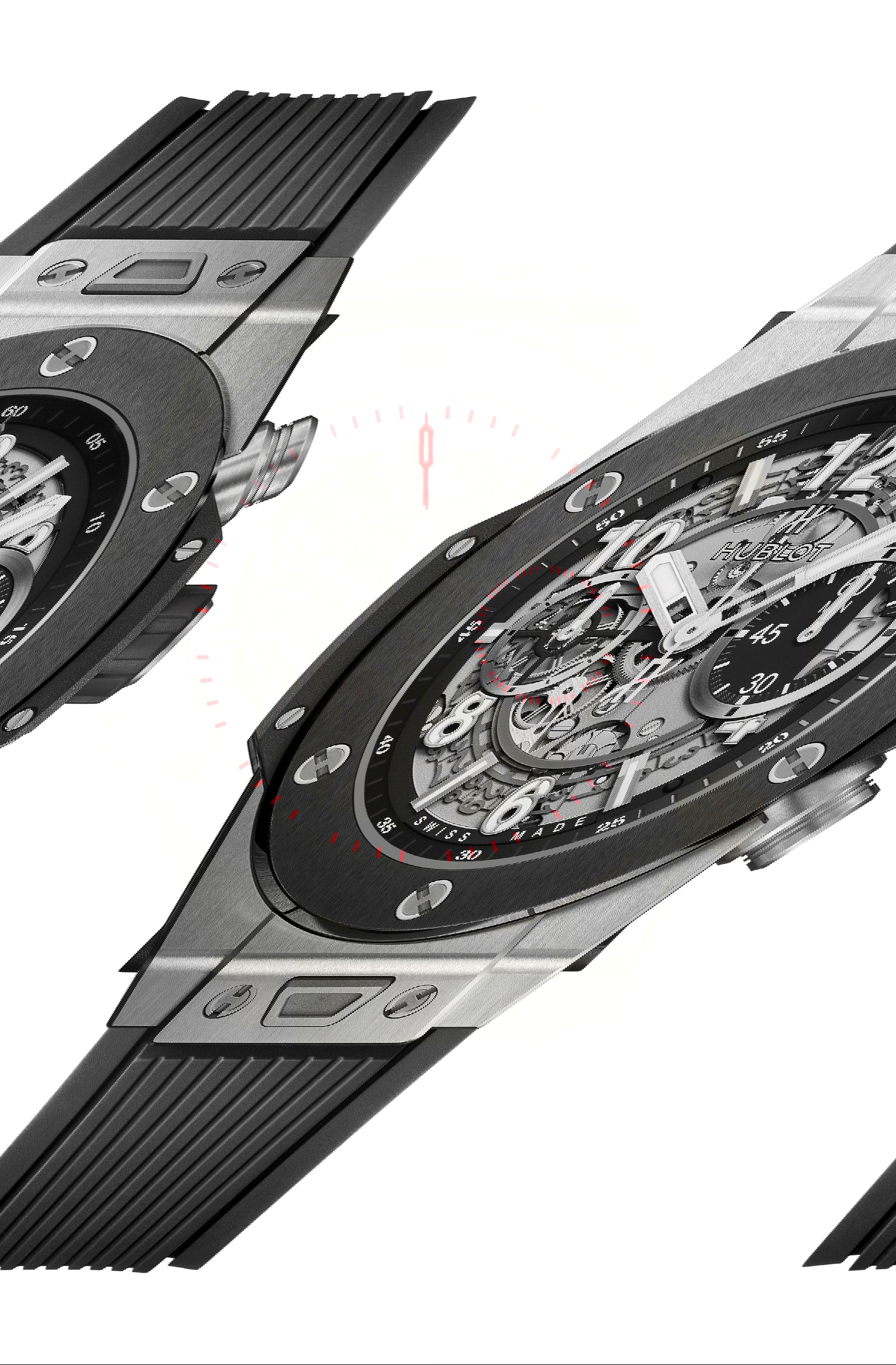 Hublot Big Bang Unico Titanium Ceramic luxury timepiece - detailed view