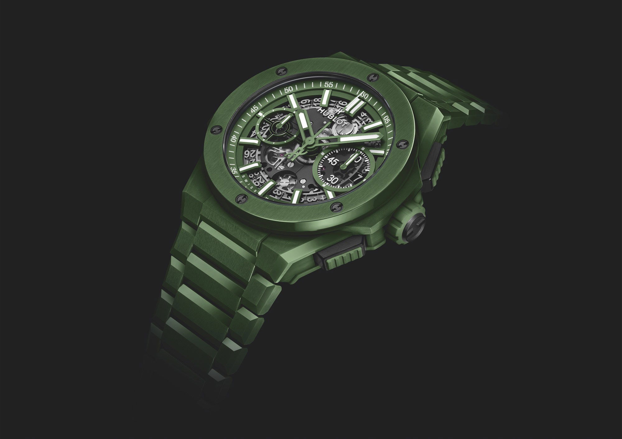 Hublot Big Bang Integral Green Ceramic - View 2
