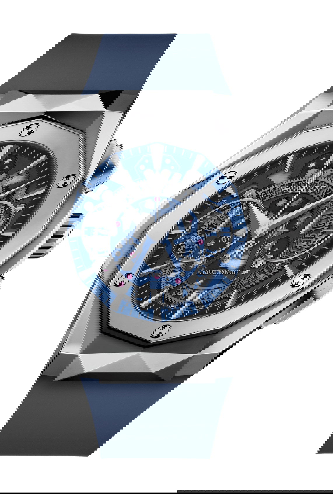 Hublot Classic Fusion Aerofusion Chronograph Orlinski Titanium Blue luxury timepiece - detailed view