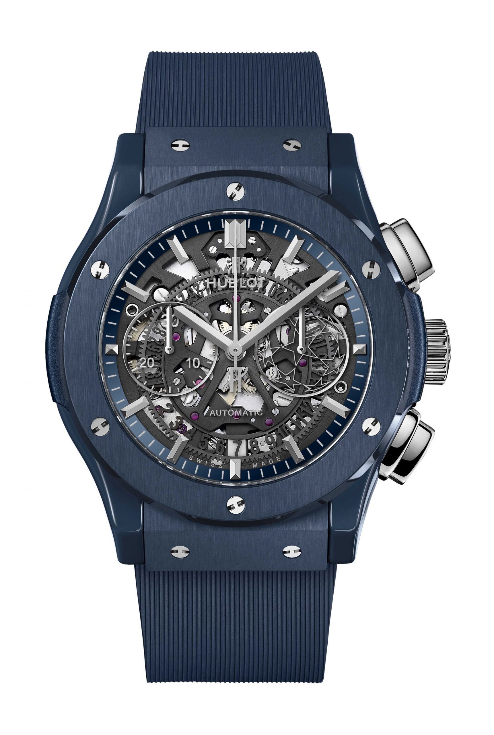 Hublot Classic Fusion Aerofusion Chronograph UEFA Champions League™ luxury timepiece - detailed view