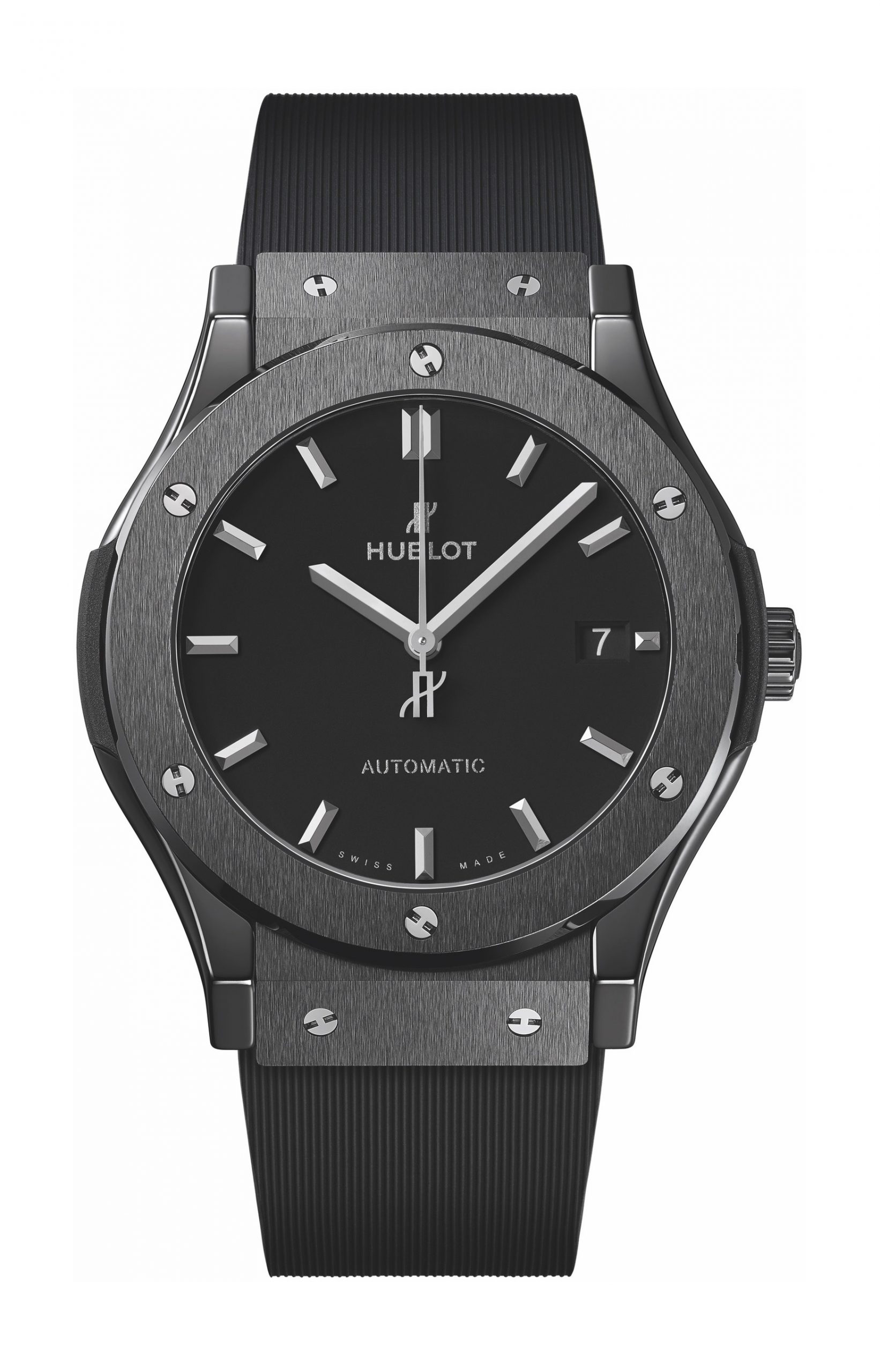 Hublot Classic Fusion Black Magic luxury timepiece - detailed view