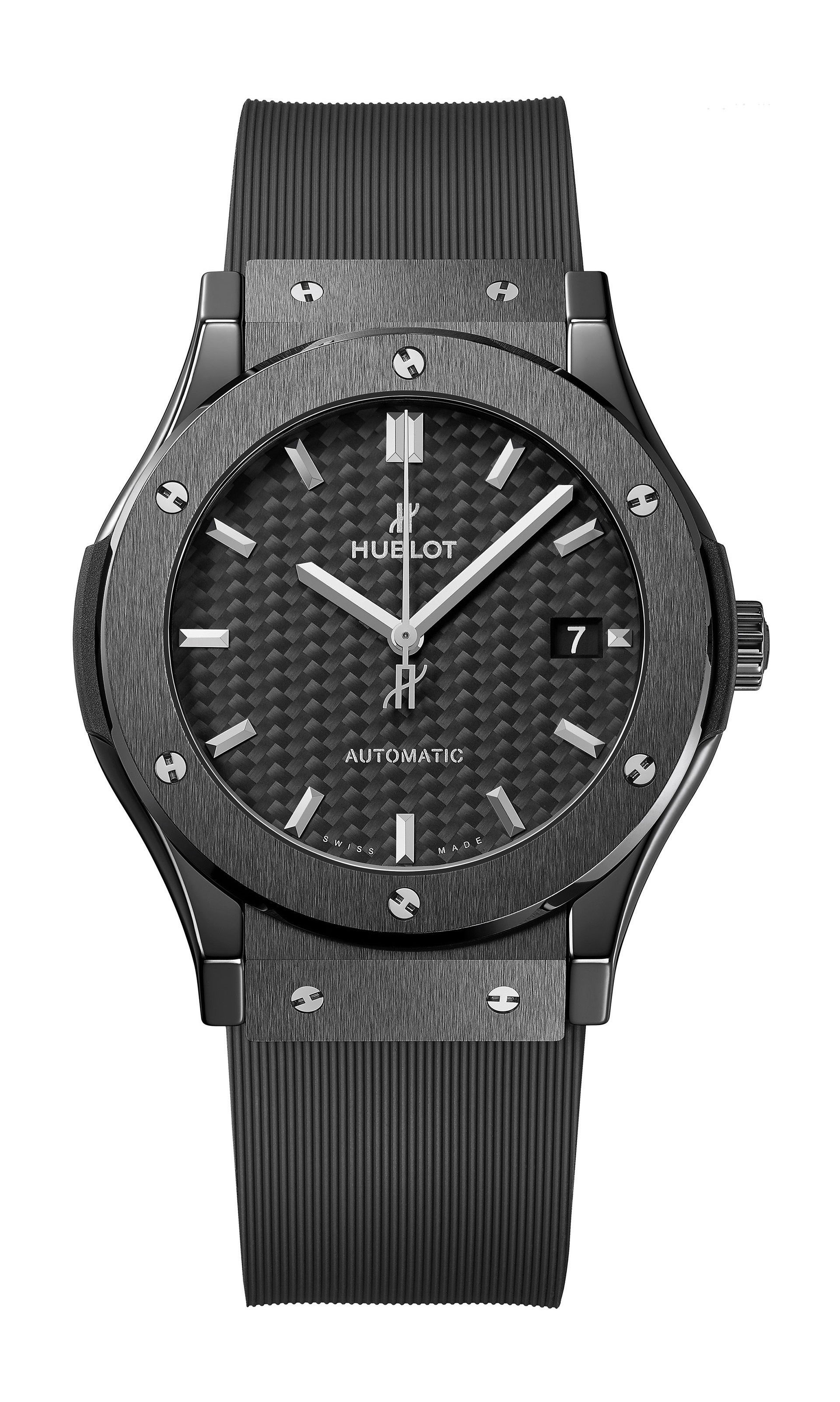 Hublot Classic Fusion Black Magic luxury timepiece - detailed view