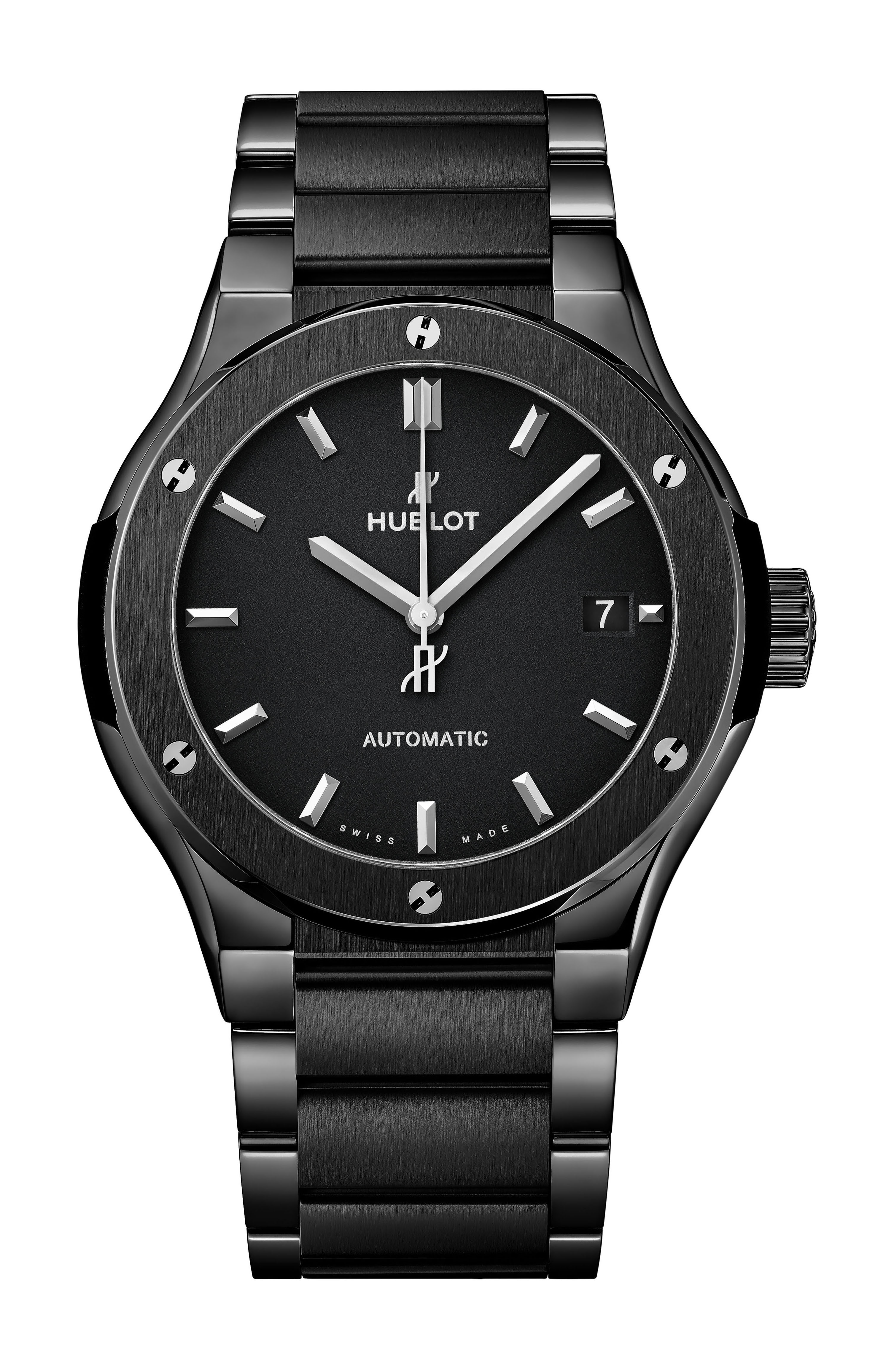 Hublot Classic Fusion Black Magic Bracelet luxury timepiece - detailed view