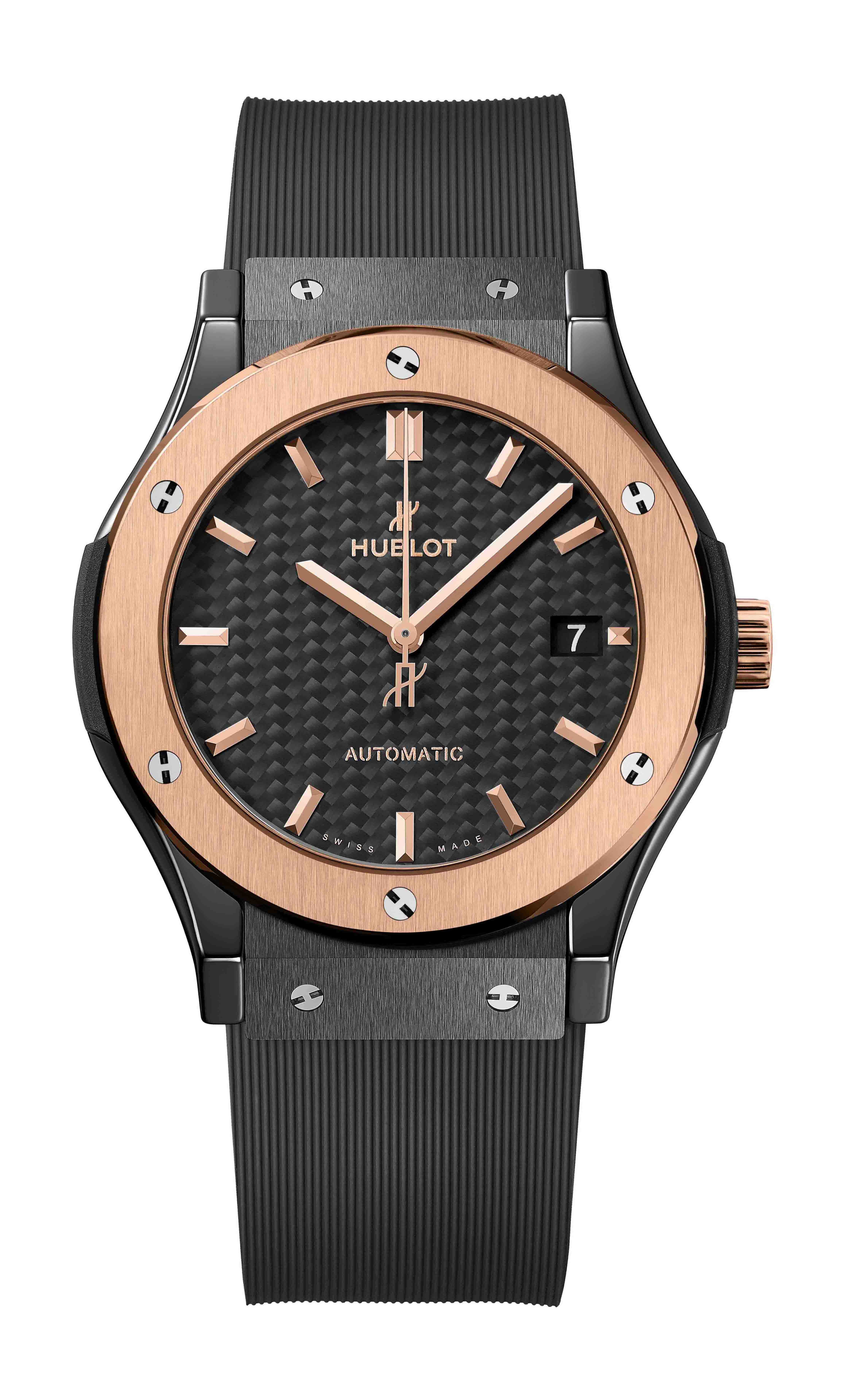 Hublot Classic Fusion Ceramic King Gold luxury timepiece - detailed view