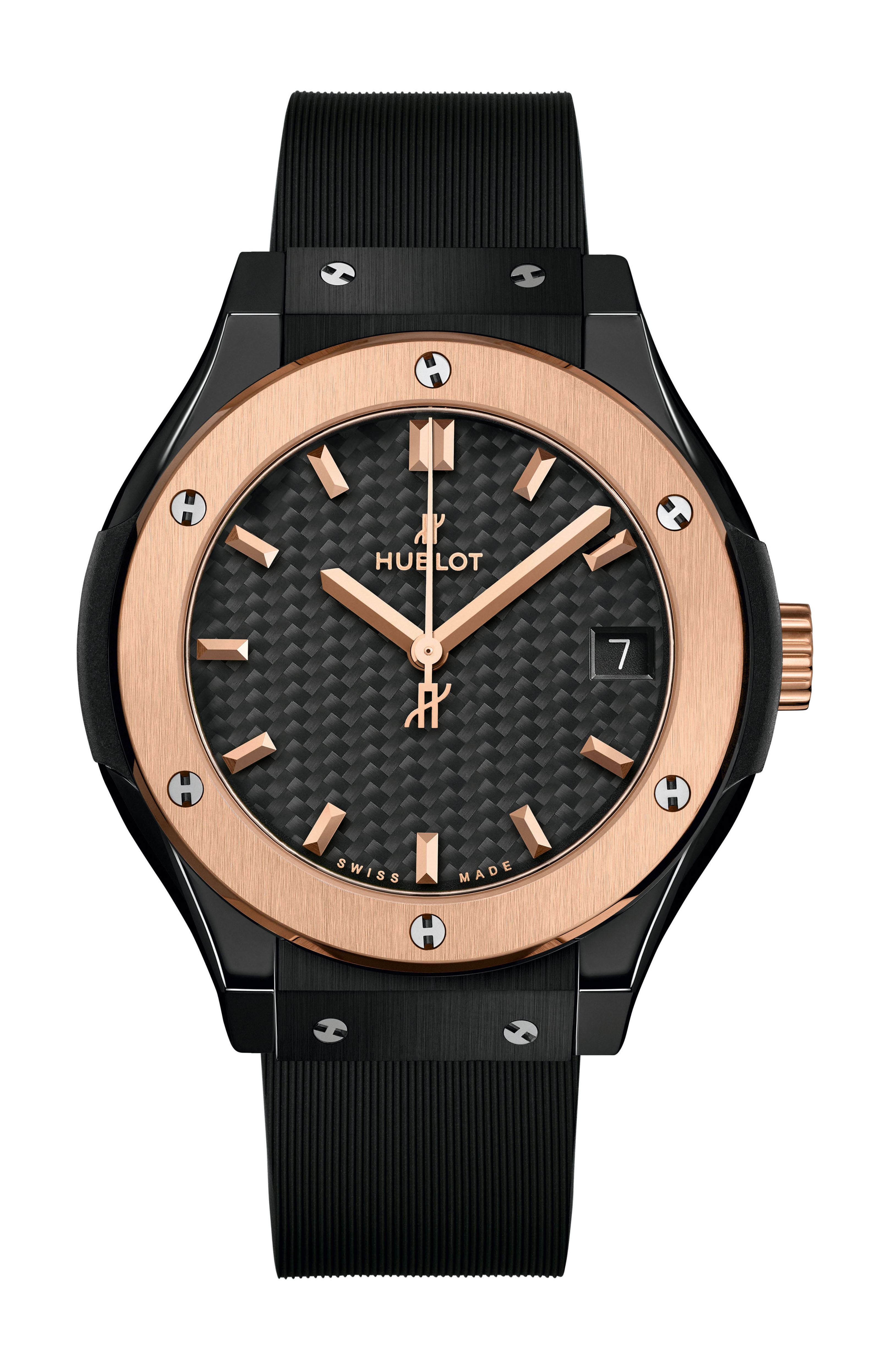Hublot Classic Fusion Ceramic King Gold luxury timepiece - detailed view