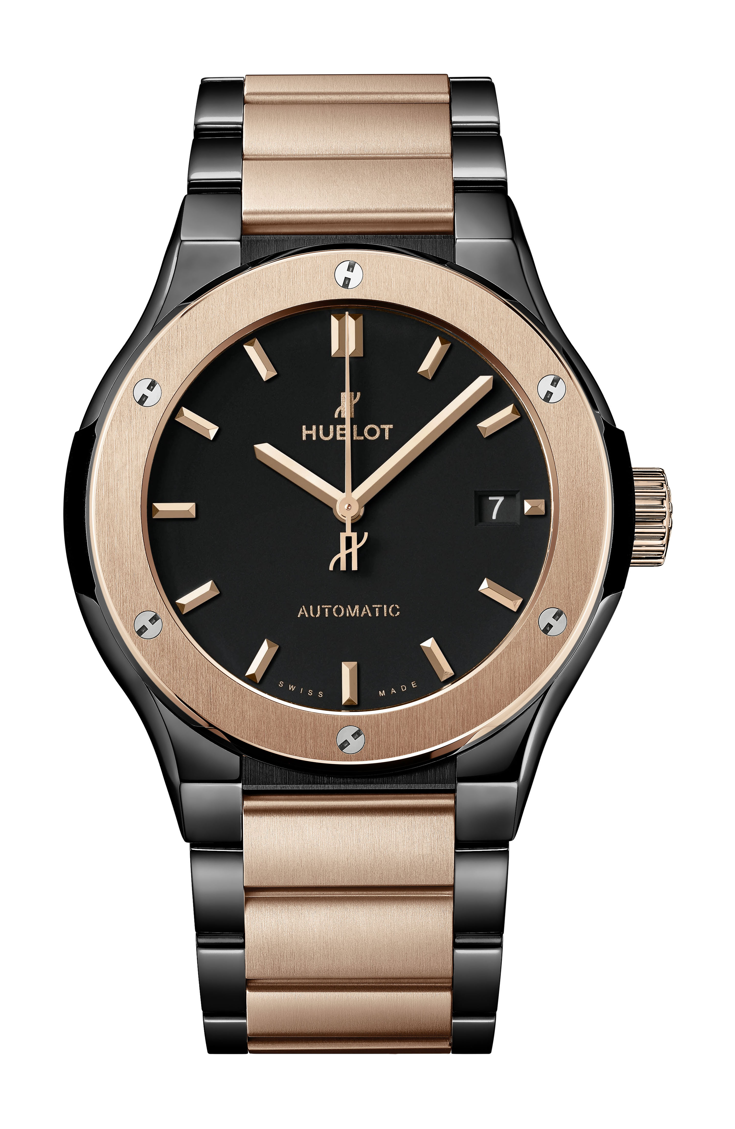 Hublot Classic Fusion Ceramic King Gold Bracelet luxury timepiece - detailed view