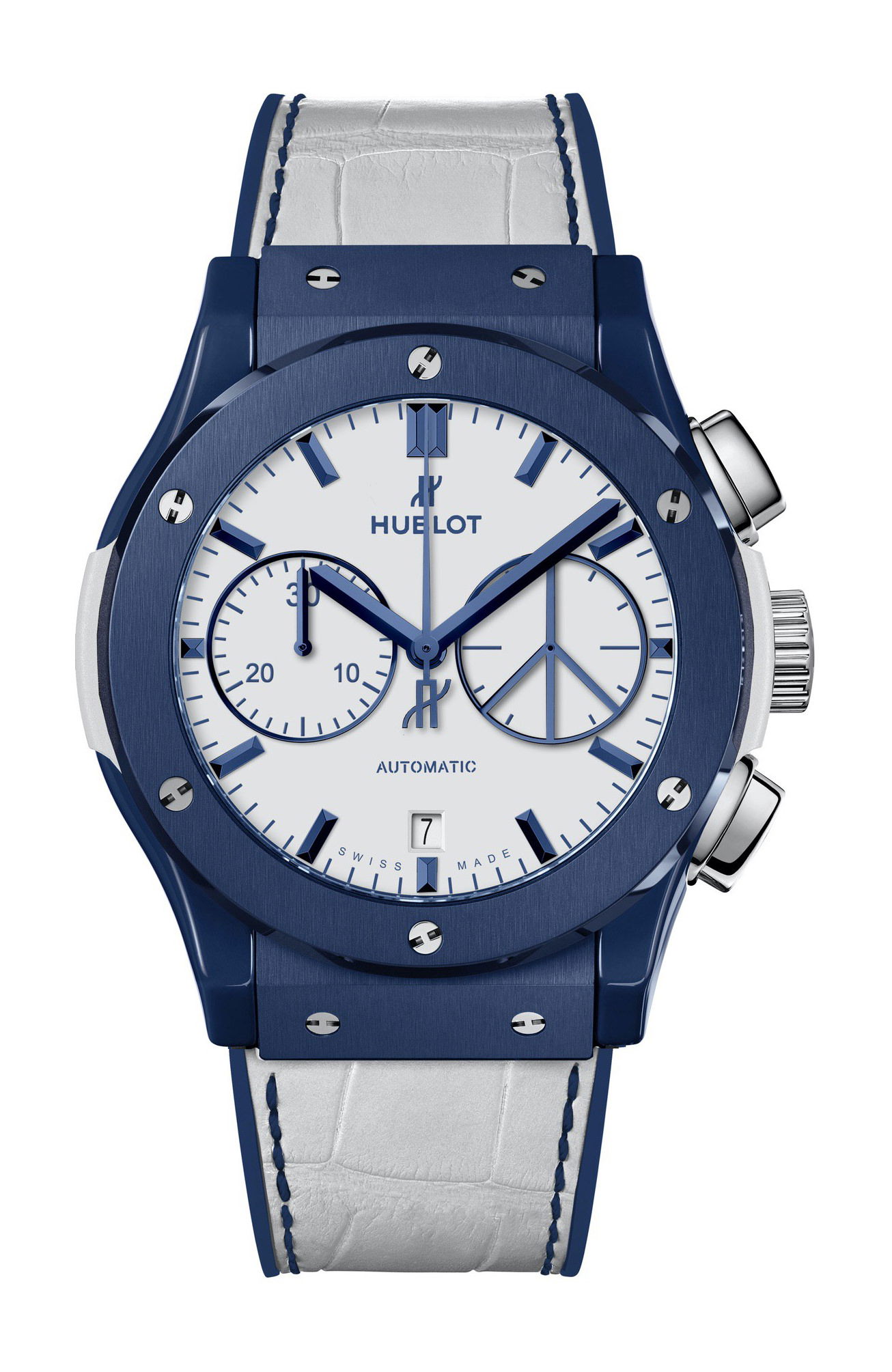 Hublot Classic Fusion Chronograph Boutique Ibiza luxury timepiece - detailed view
