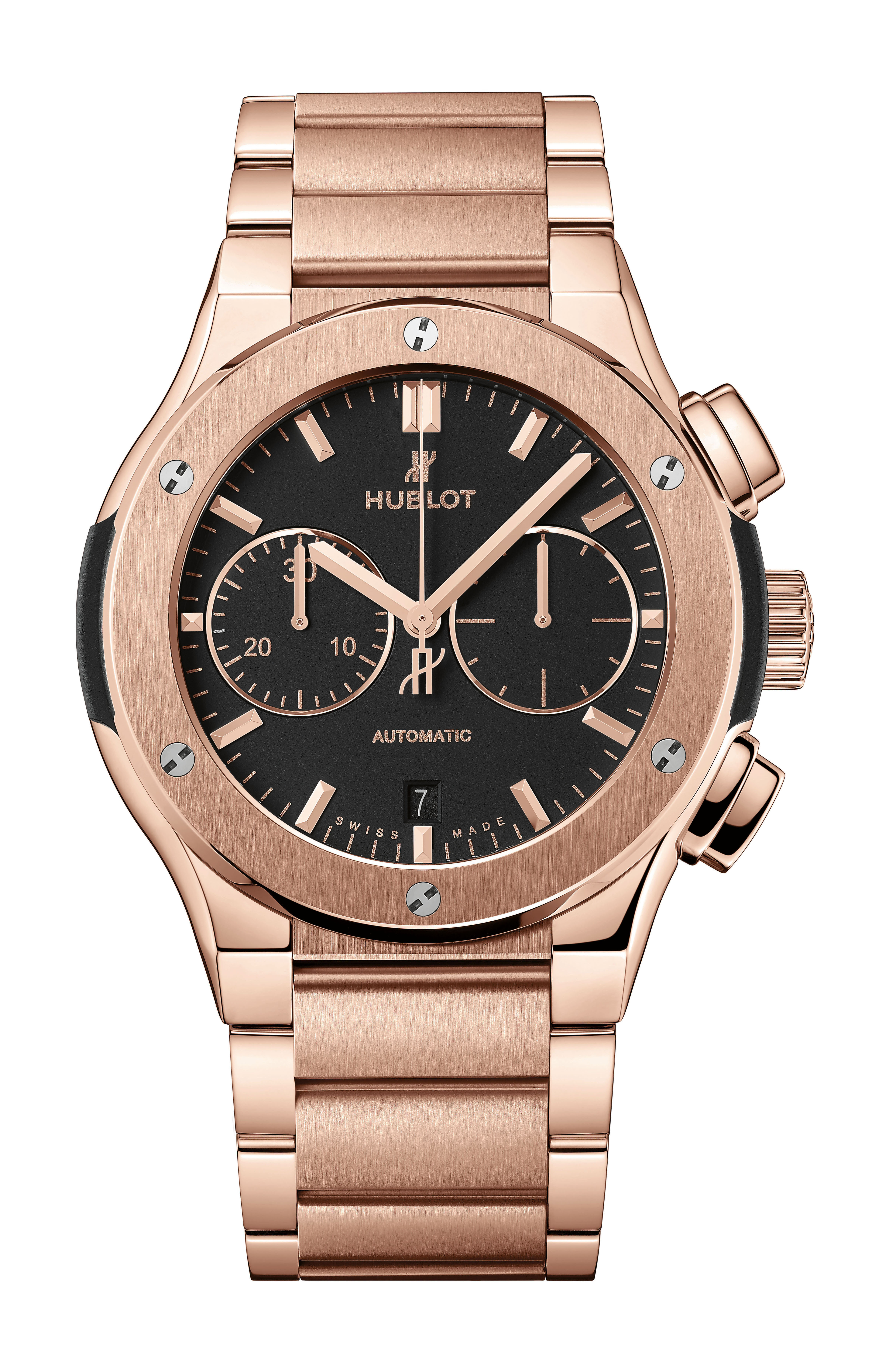 Hublot Classic Fusion Chronograph King Gold Bracelet luxury timepiece - detailed view