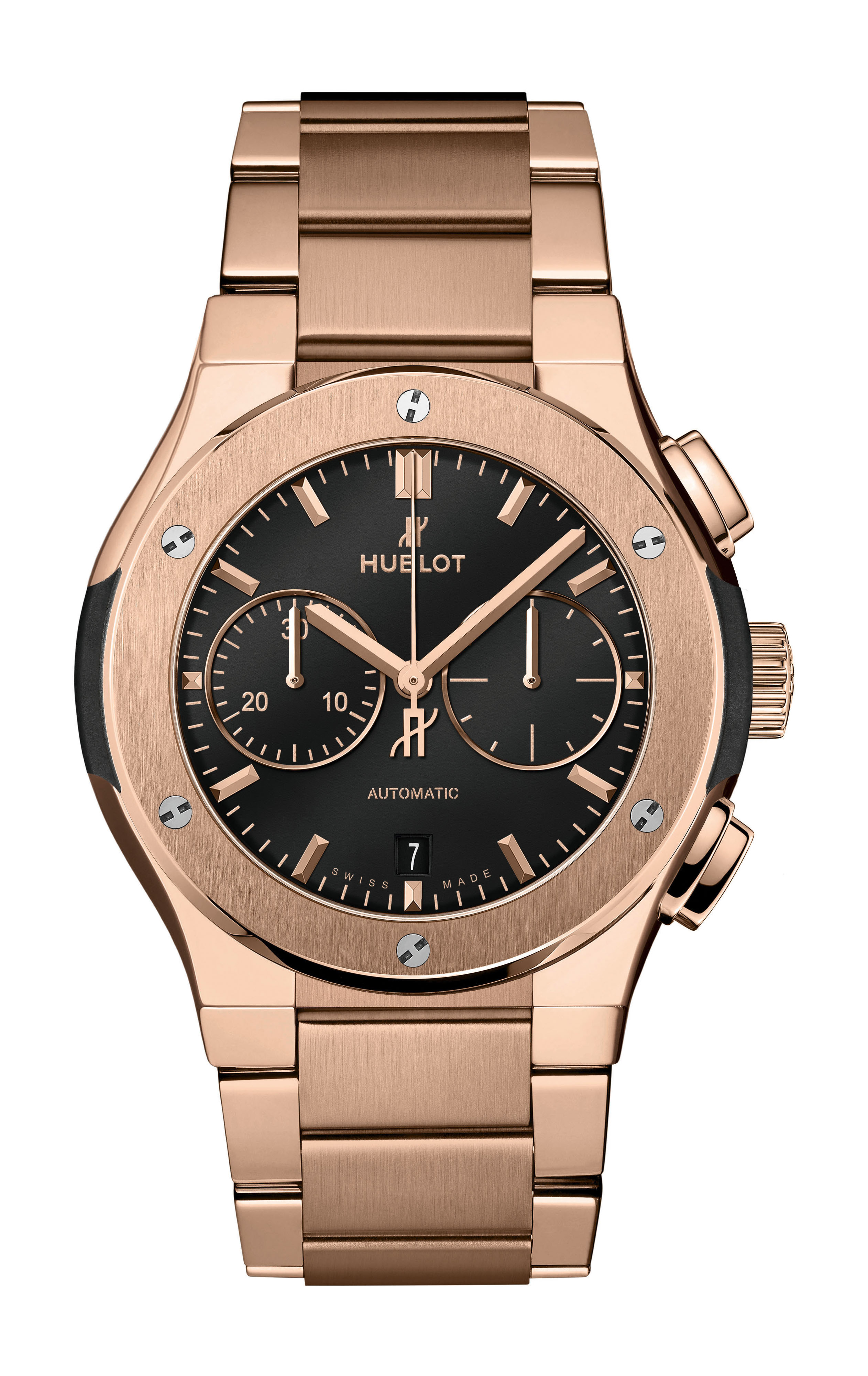 Hublot Classic Fusion Chronograph King Gold Bracelet luxury timepiece - detailed view