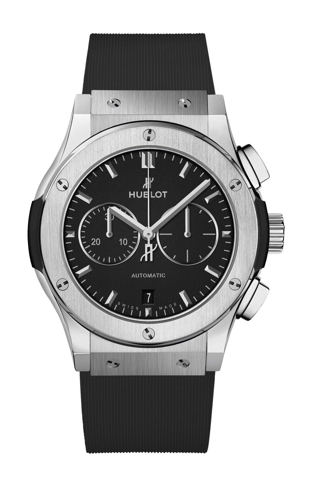 Hublot Classic Fusion Chronograph Titanium luxury timepiece - detailed view