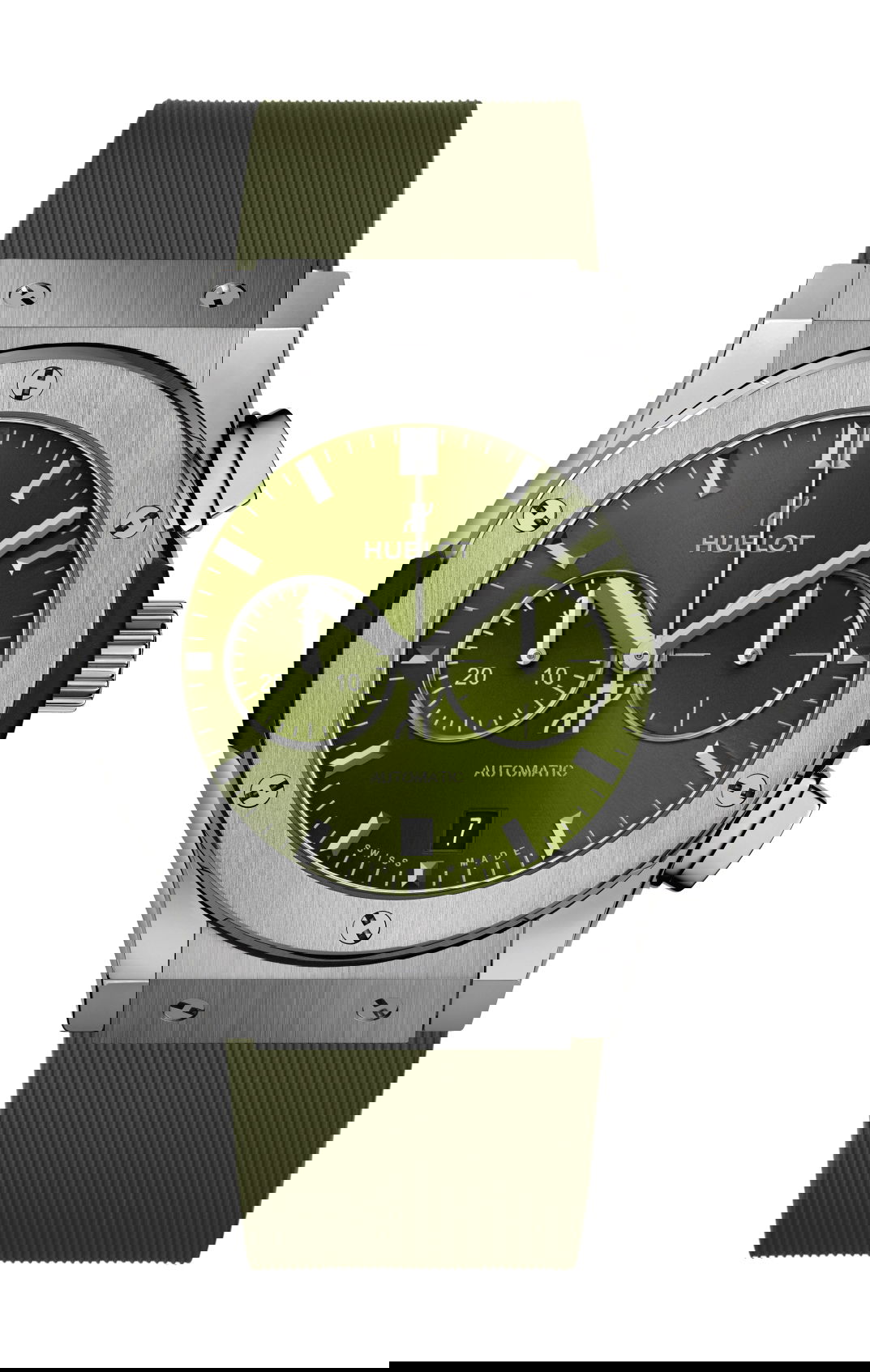 Hublot Classic Fusion Chronograph Titanium Green luxury timepiece - detailed view