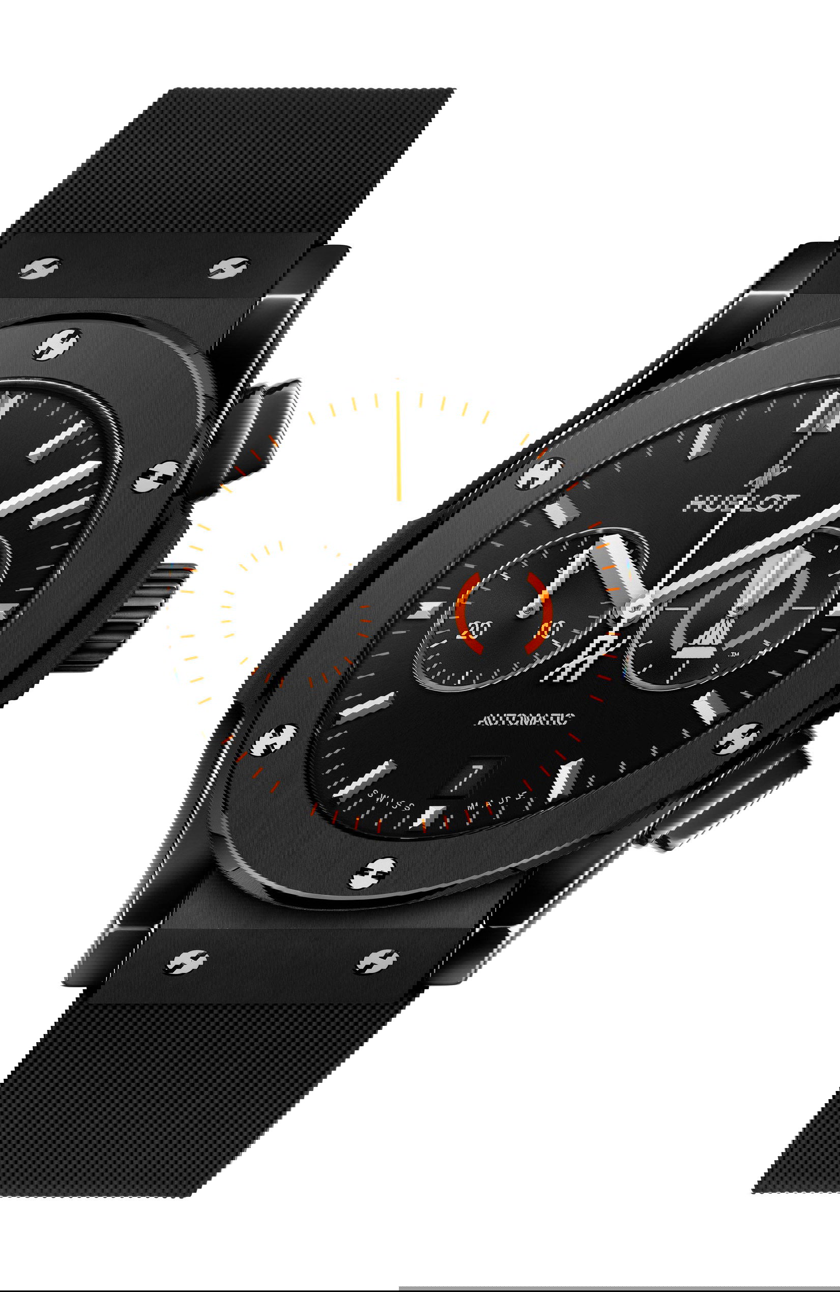 Hublot Classic Fusion Chronograph UEFA Europa League Ceramic luxury timepiece - detailed view