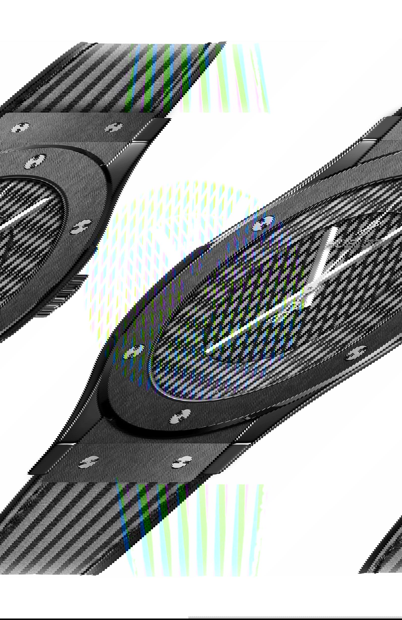 Hublot Classic Fusion Cruz Diez Ceramic luxury timepiece - detailed view