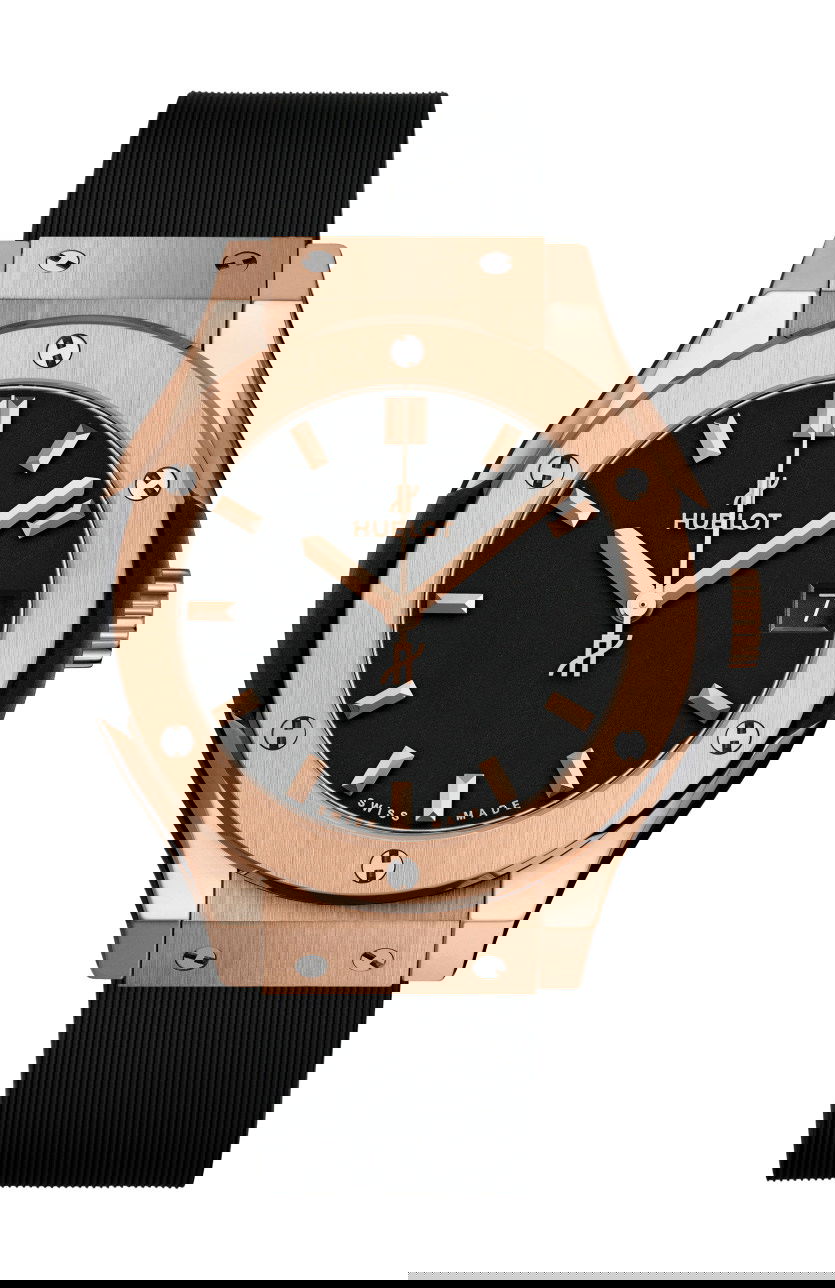 Hublot Classic Fusion King Gold luxury timepiece - detailed view