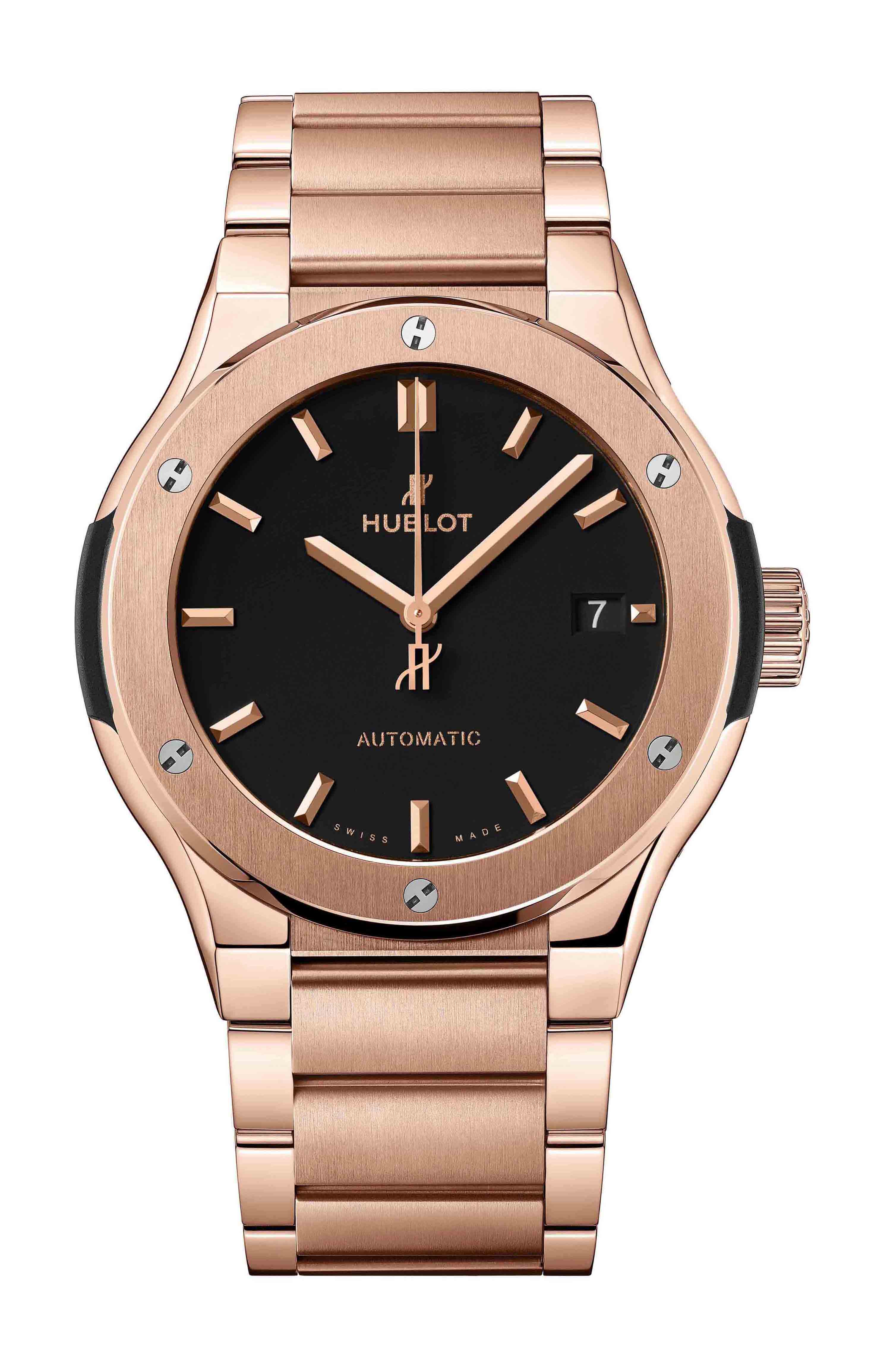 Hublot Classic Fusion King Gold Bracelet luxury timepiece - detailed view