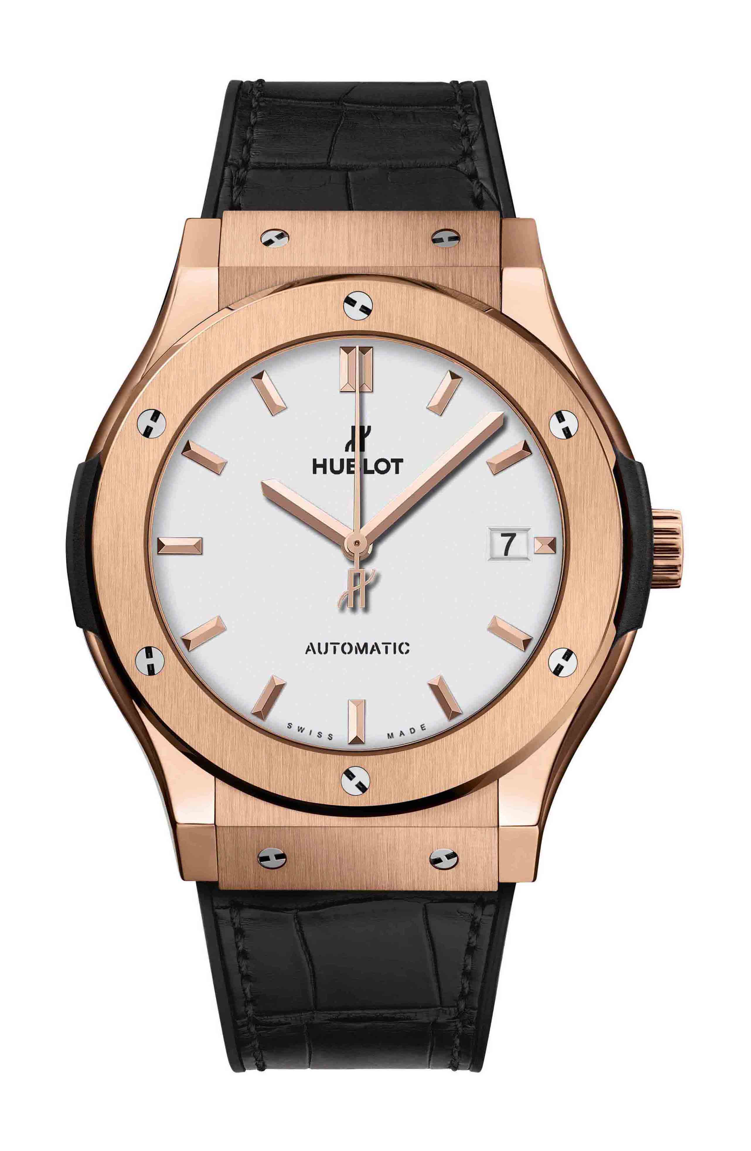 Hublot Classic Fusion King Gold Opalin luxury timepiece - detailed view