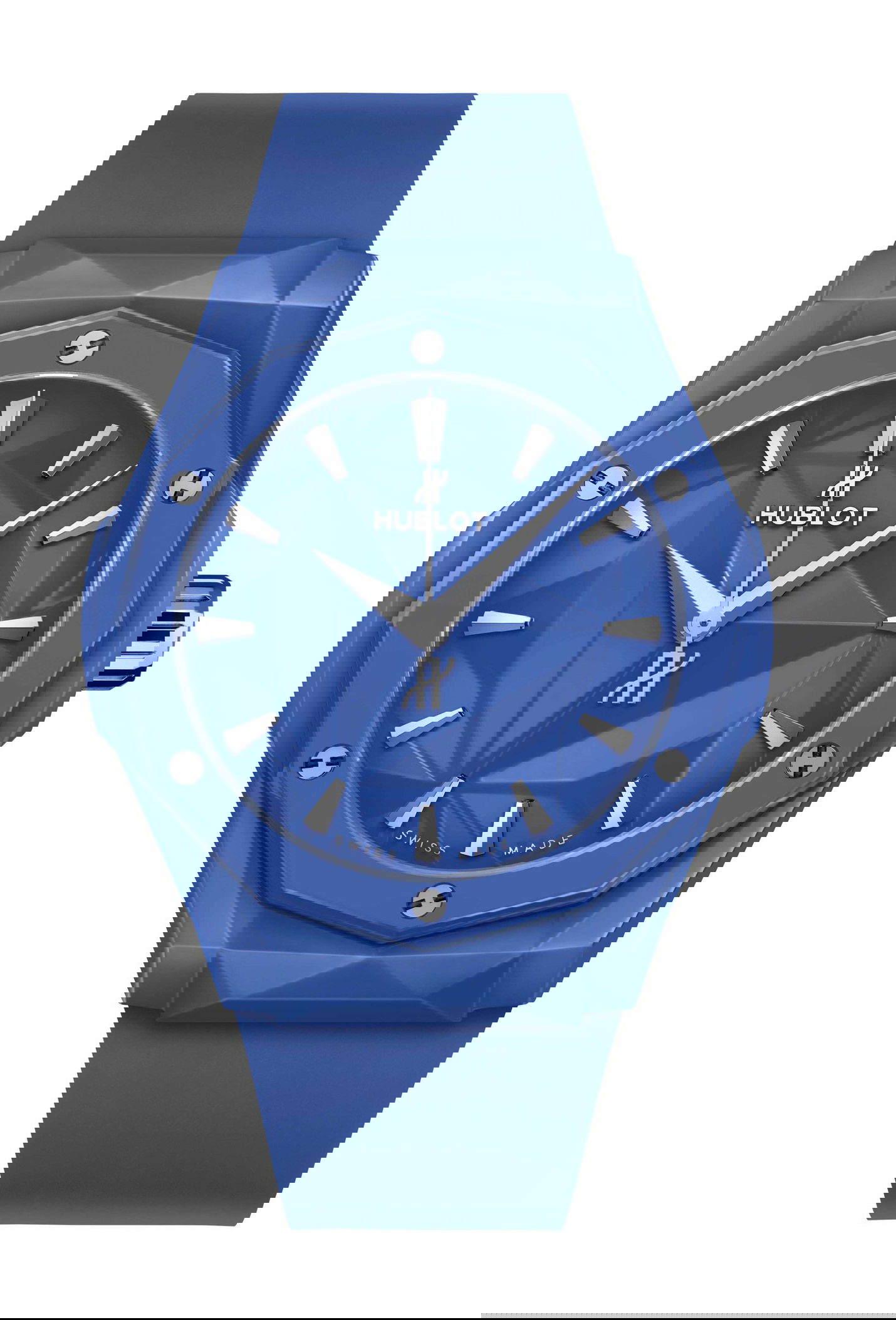 Hublot Classic Fusion Orlinski Blue Ceramic 40mm luxury timepiece - detailed view