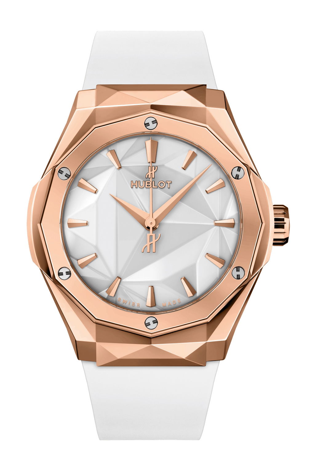 Hublot Classic Fusion Orlinski King Gold White luxury timepiece - detailed view