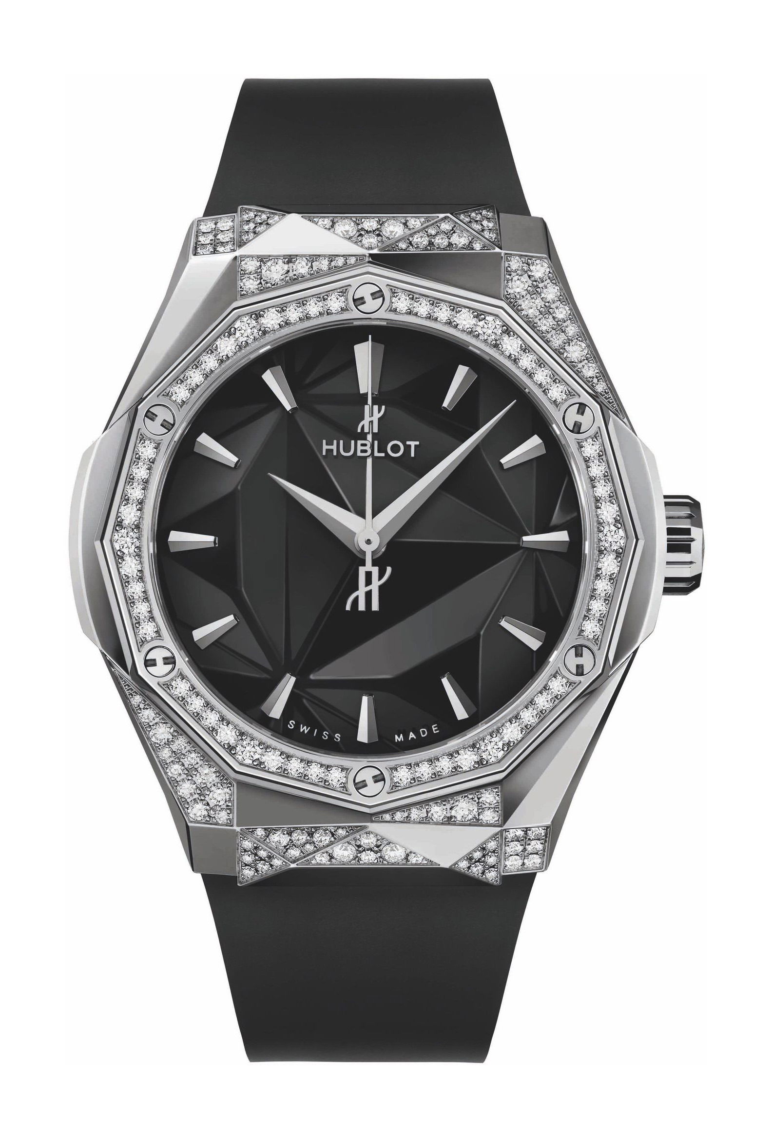 Hublot Classic Fusion Orlinski Titanium Alternative Pavé luxury timepiece - detailed view